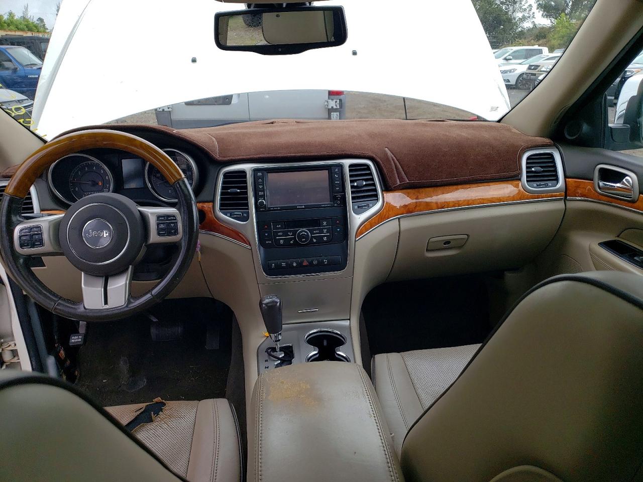 2012 Jeep Grand Cherokee Overland White vin: 1C4RJFCT4CC200282