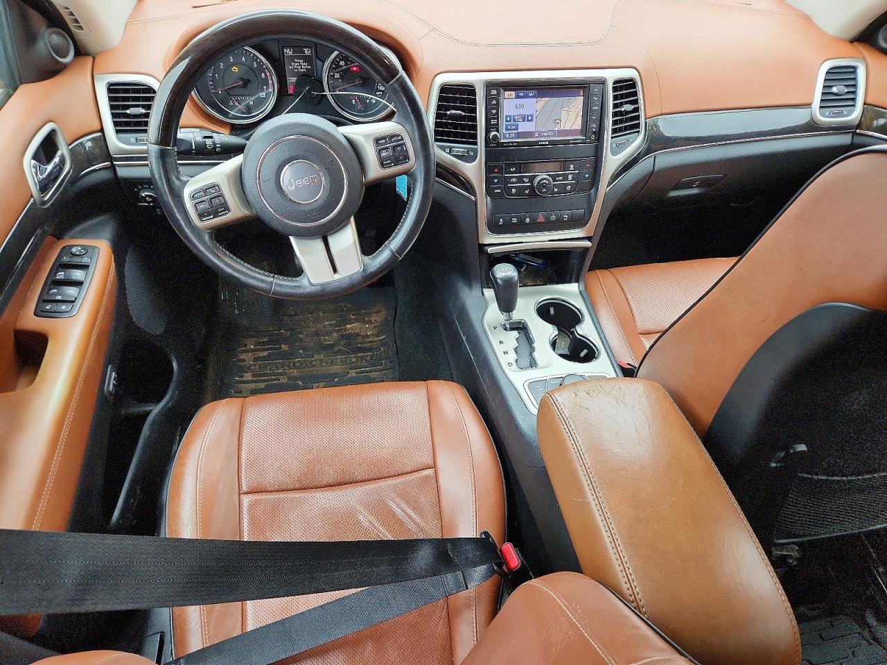 2012 Jeep Grand Cherokee Overland Brown vin: 1C4RJFCT4CC281462