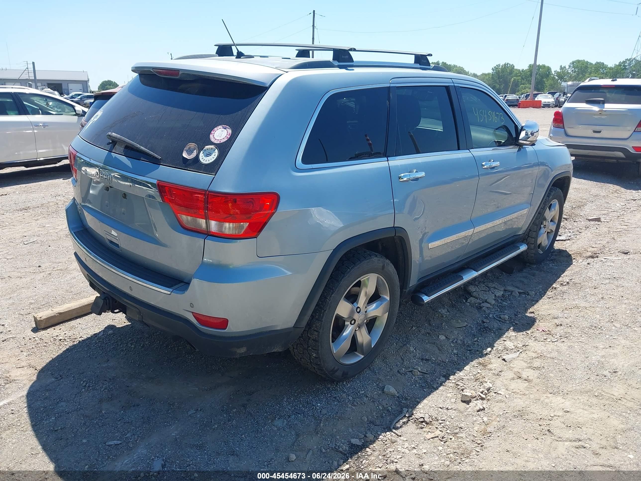 2012 Jeep Grand Cherokee Overland Blue vin: 1C4RJFCT4CC348867