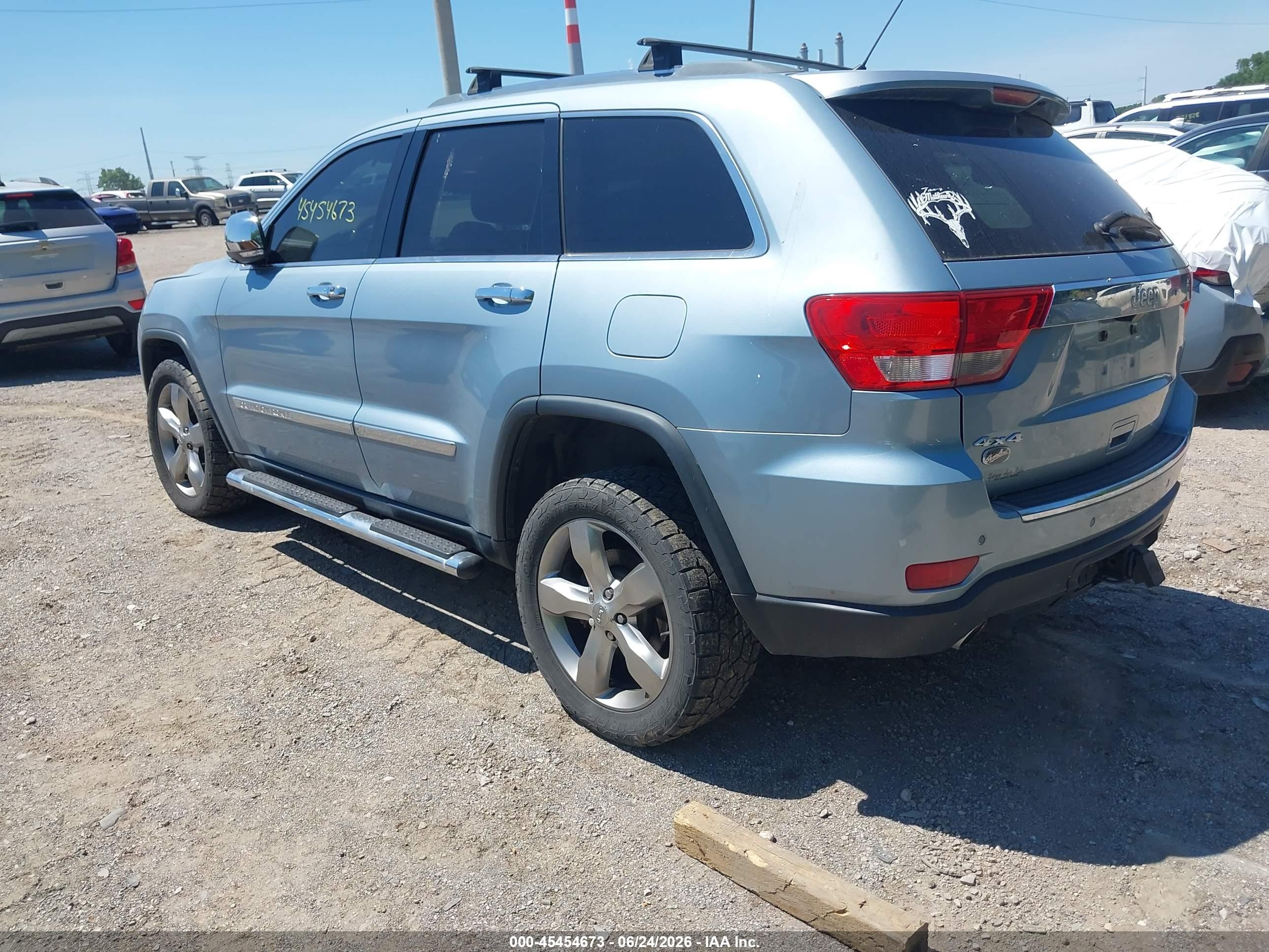 2012 Jeep Grand Cherokee Overland Blue vin: 1C4RJFCT4CC348867