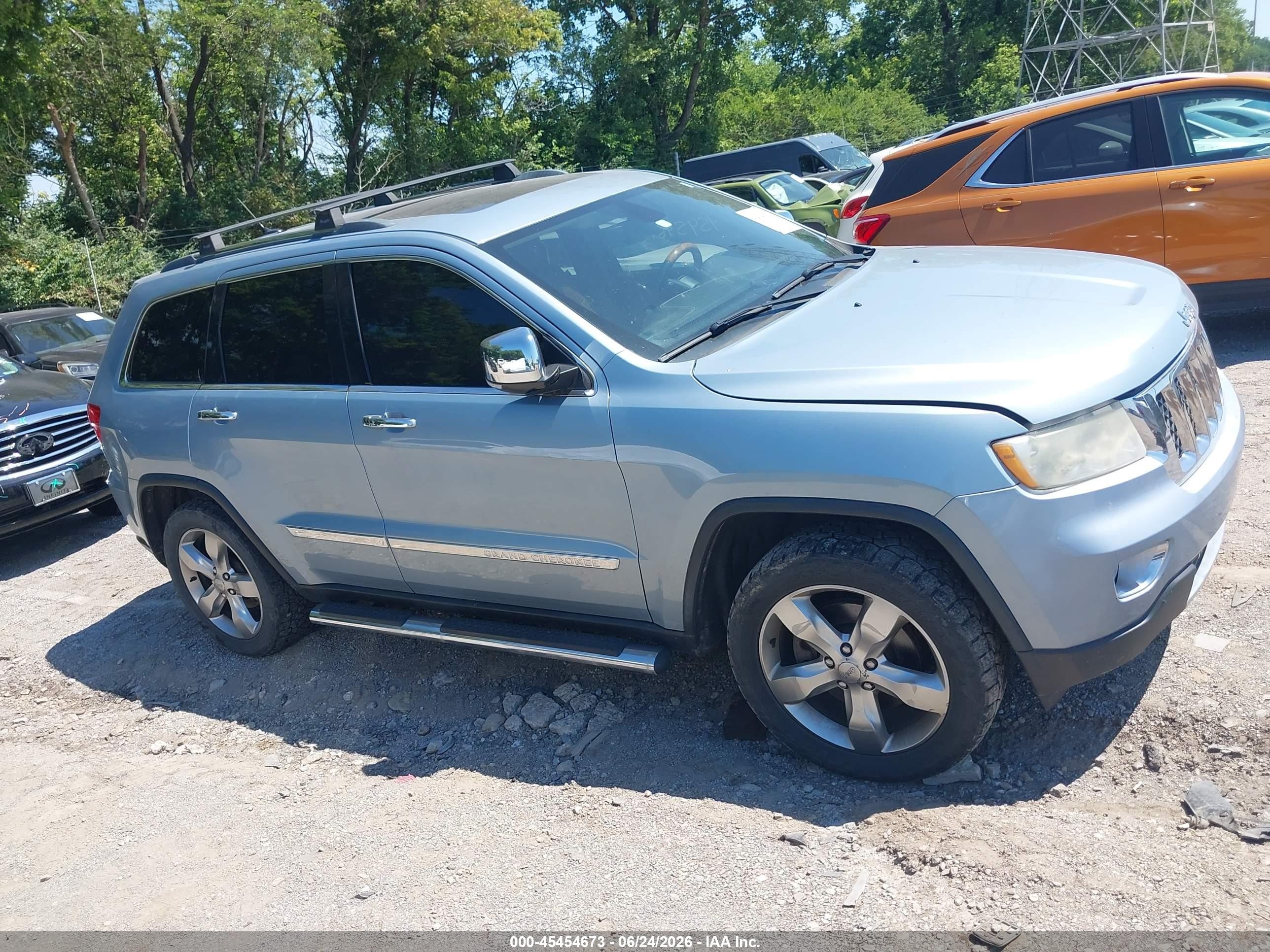 2012 Jeep Grand Cherokee Overland Blue vin: 1C4RJFCT4CC348867