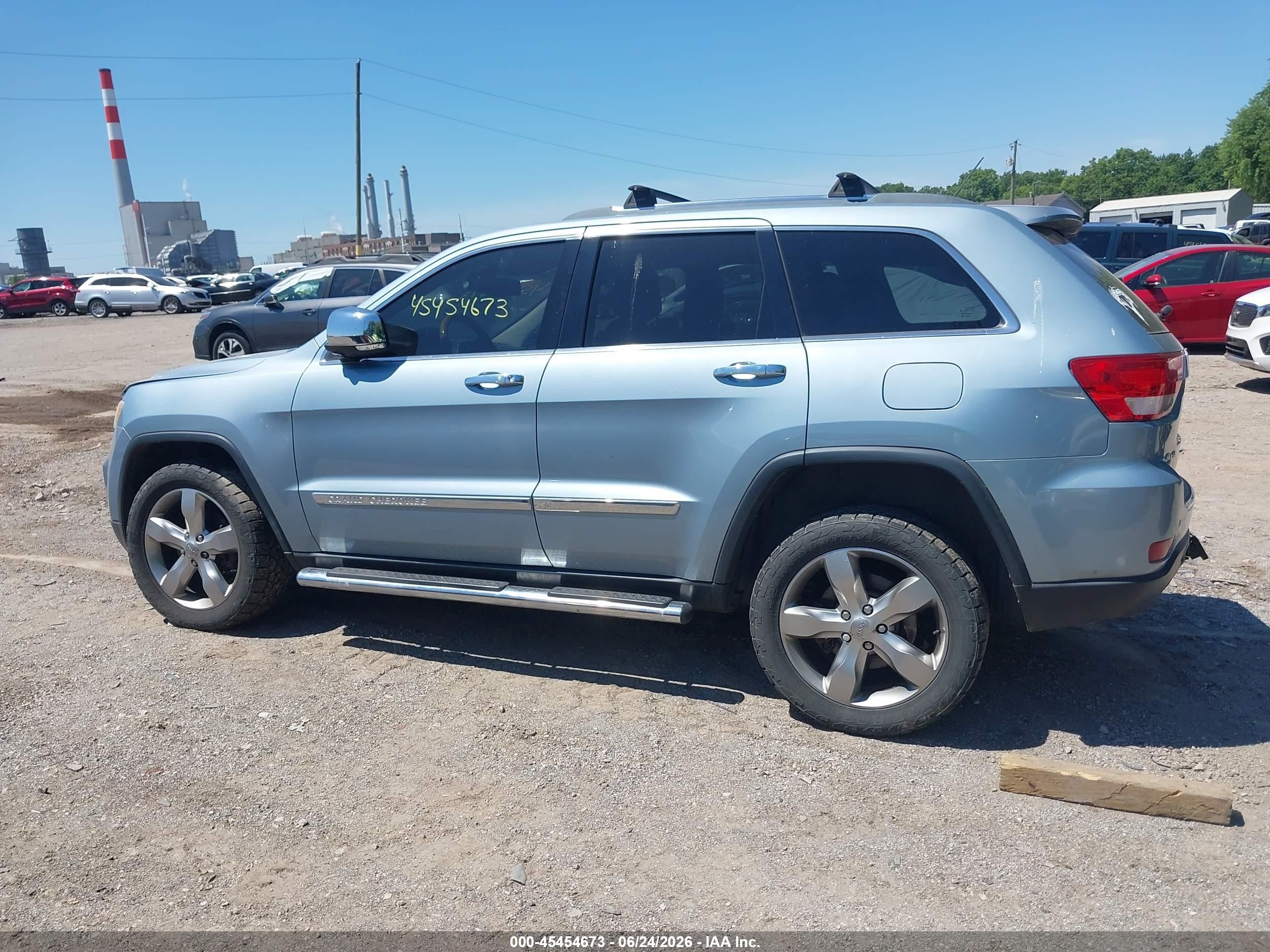 2012 Jeep Grand Cherokee Overland Blue vin: 1C4RJFCT4CC348867