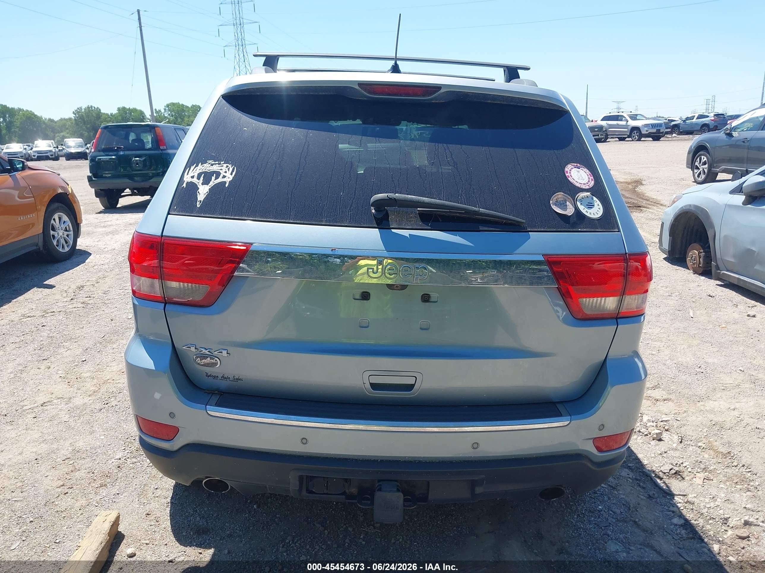 2012 Jeep Grand Cherokee Overland Blue vin: 1C4RJFCT4CC348867