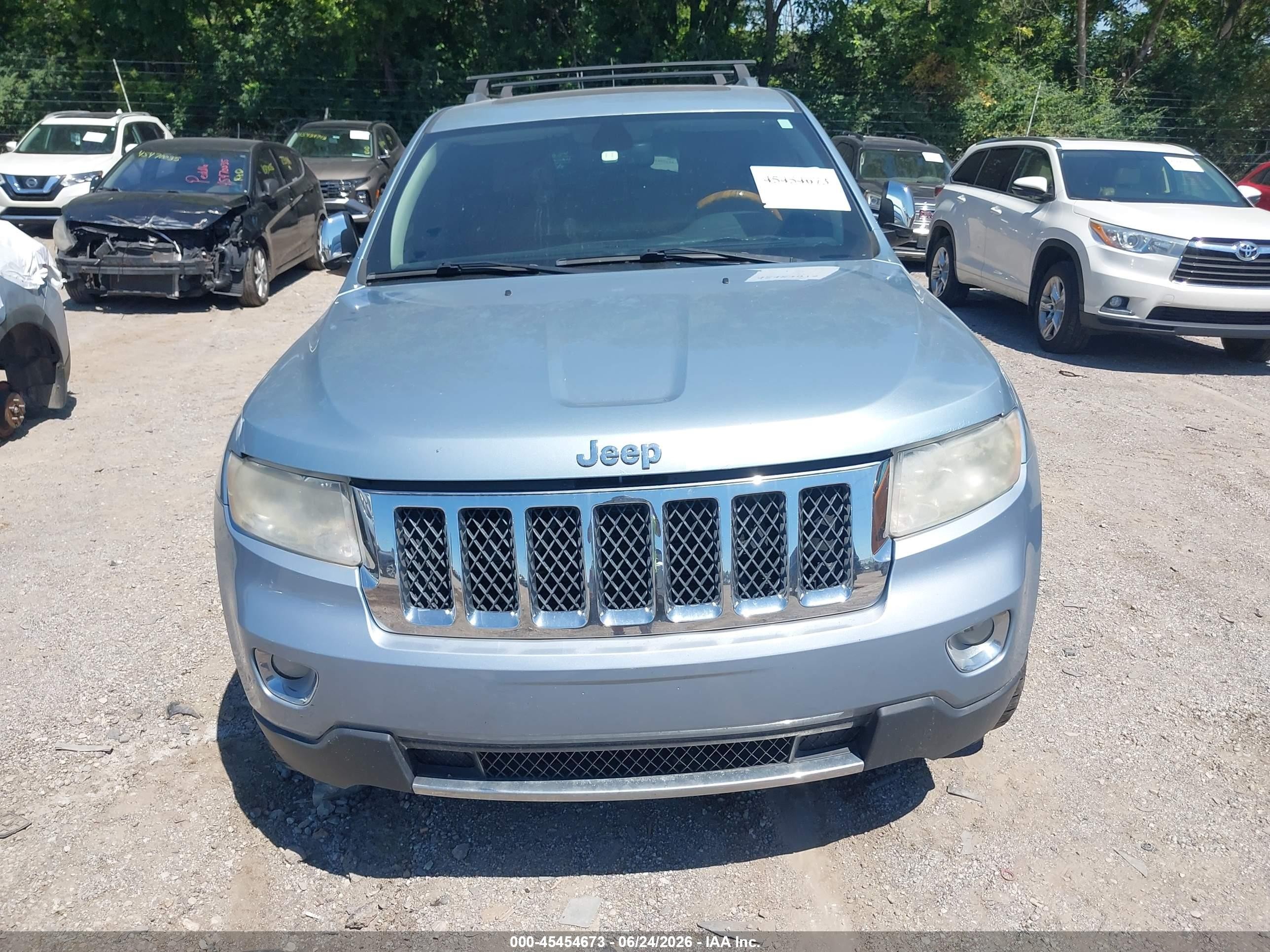 2012 Jeep Grand Cherokee Overland Blue vin: 1C4RJFCT4CC348867