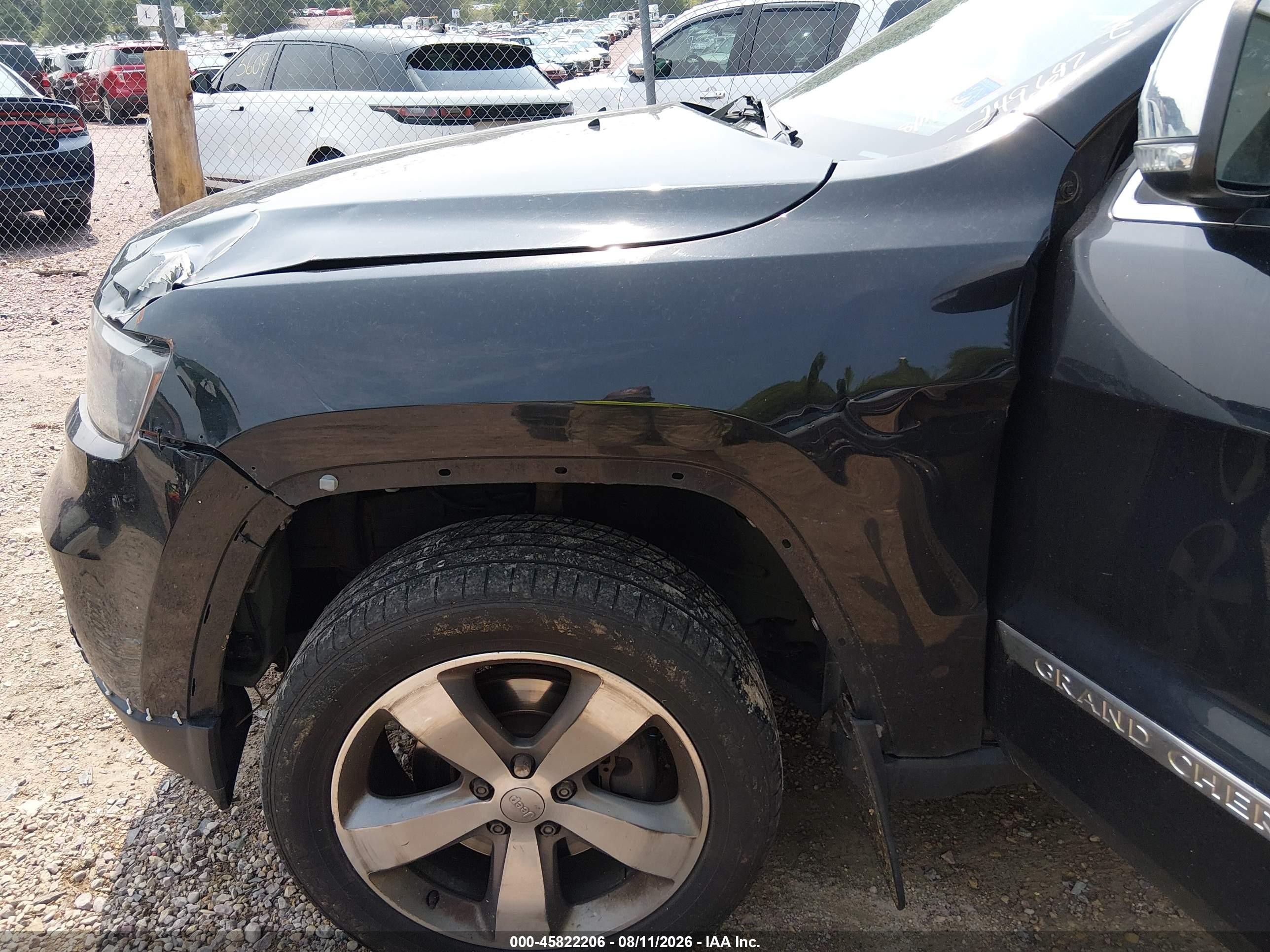 2013 Jeep Grand Cherokee Overland Black vin: 1C4RJFCT4DC522518