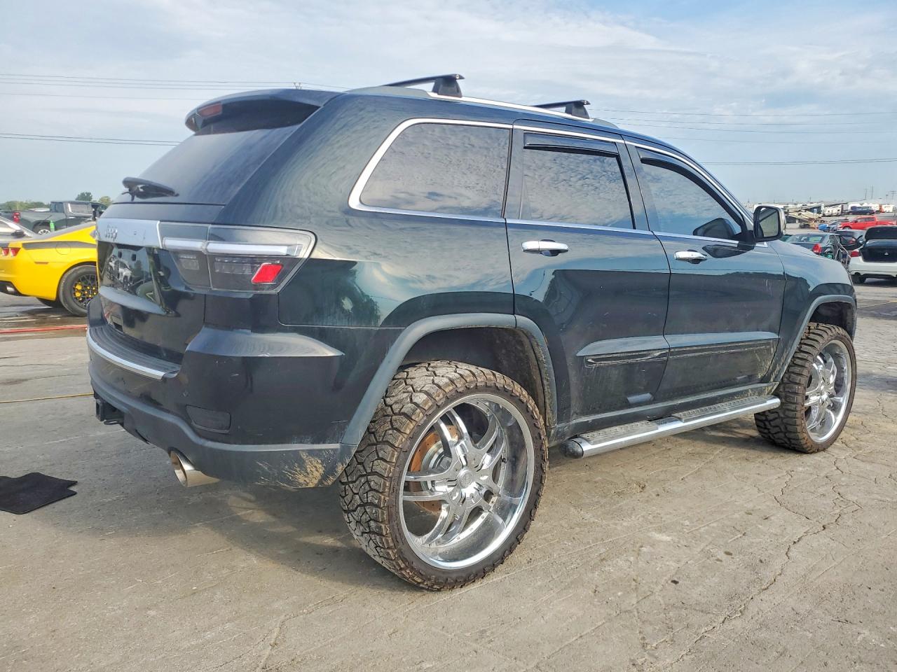 2013 Jeep Grand Cherokee Overland Black vin: 1C4RJFCT4DC525533