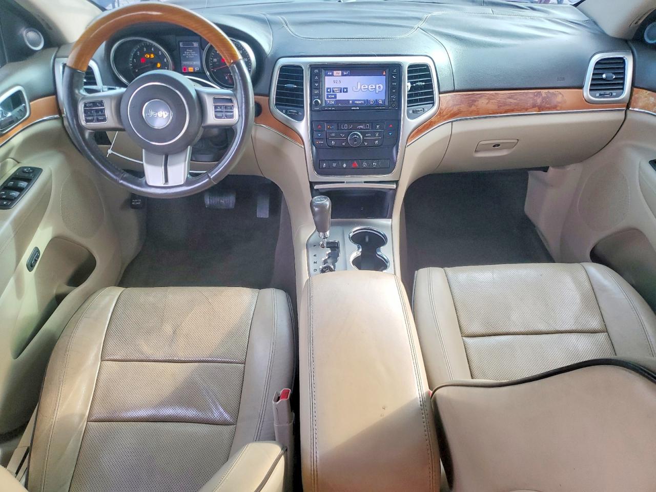 2013 Jeep Grand Cherokee Overland Black vin: 1C4RJFCT4DC525533