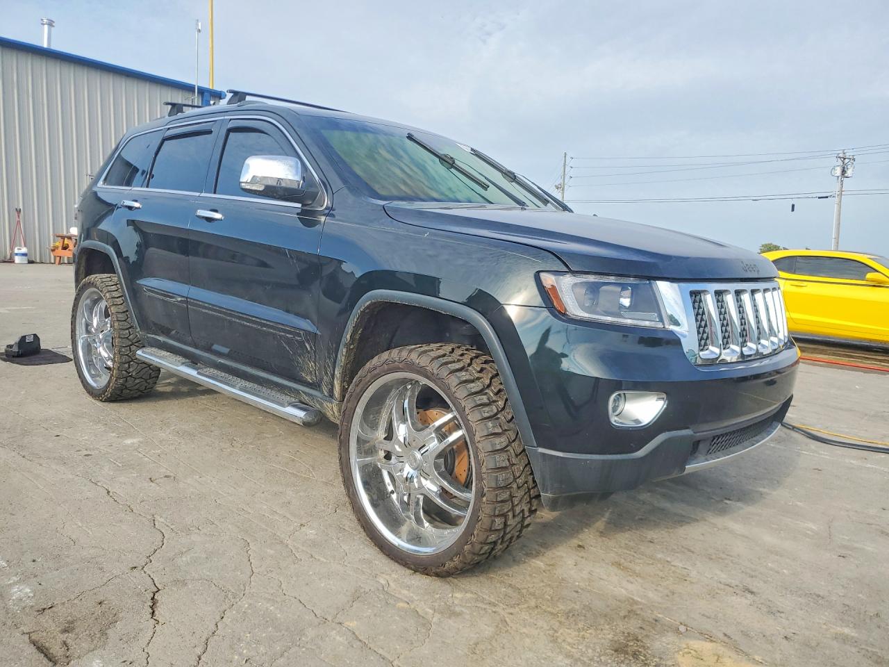 2013 Jeep Grand Cherokee Overland Black vin: 1C4RJFCT4DC525533