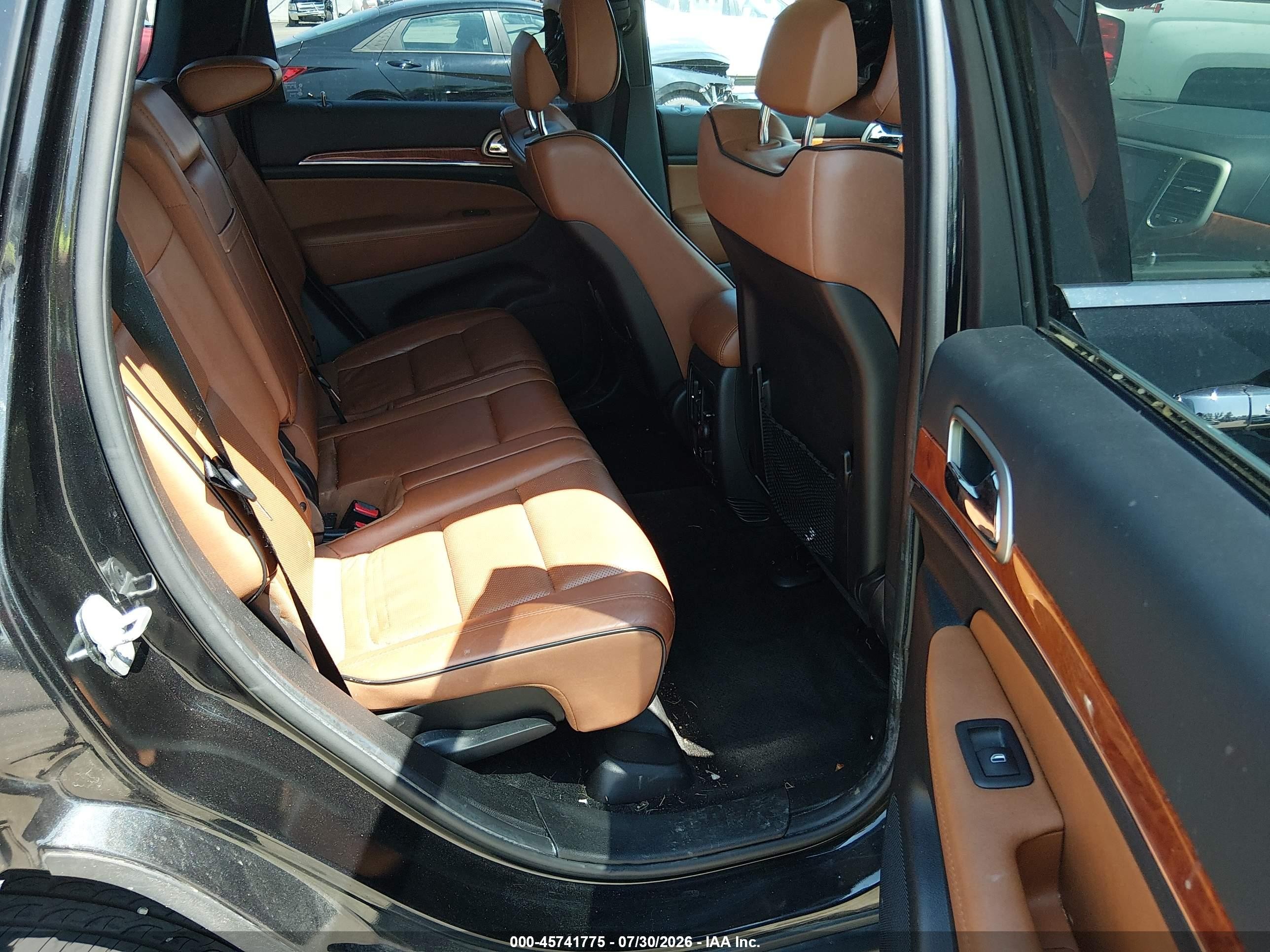 2013 Jeep Grand Cherokee Overland Black vin: 1C4RJFCT4DC580676