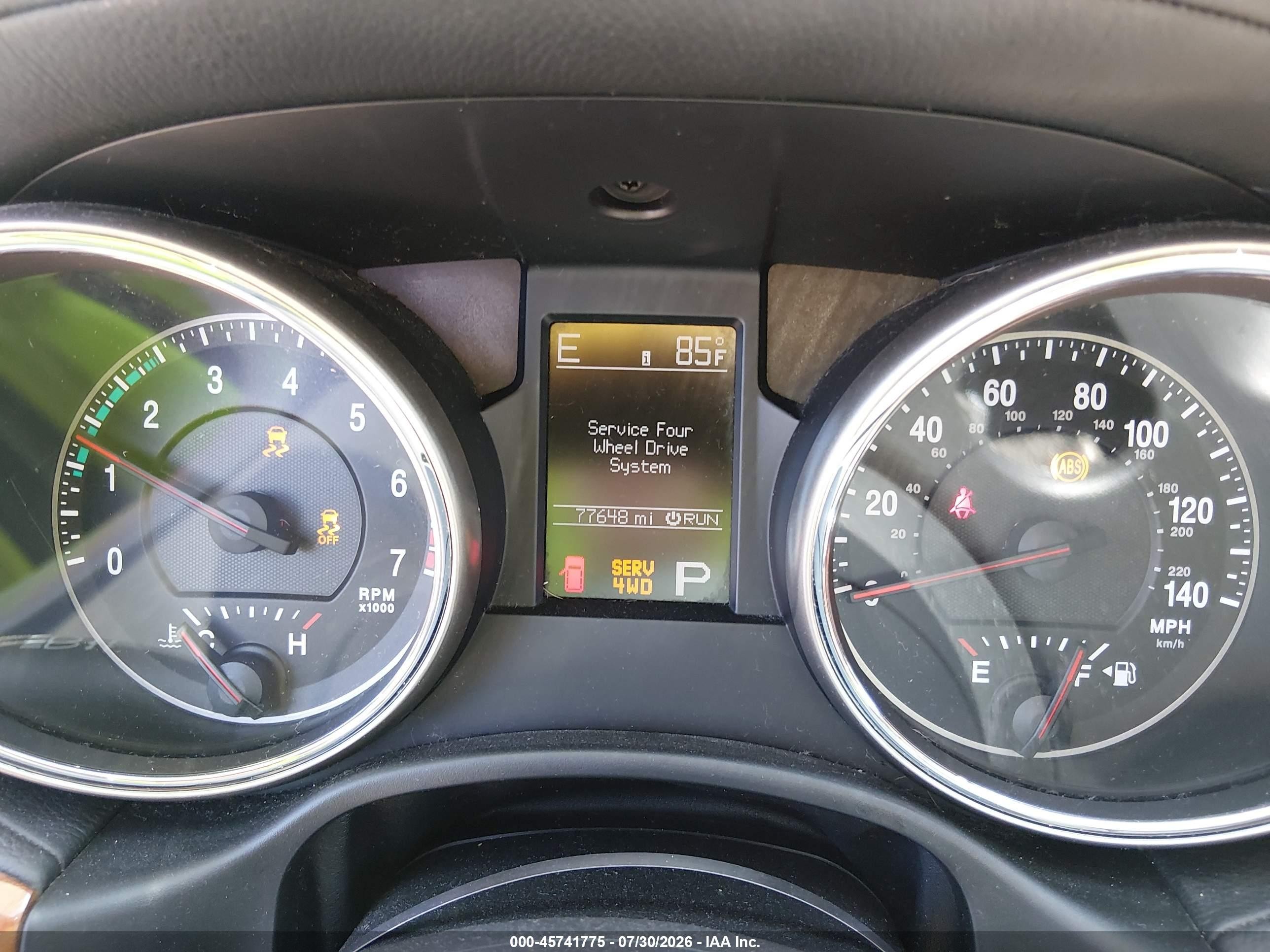 2013 Jeep Grand Cherokee Overland Black vin: 1C4RJFCT4DC580676