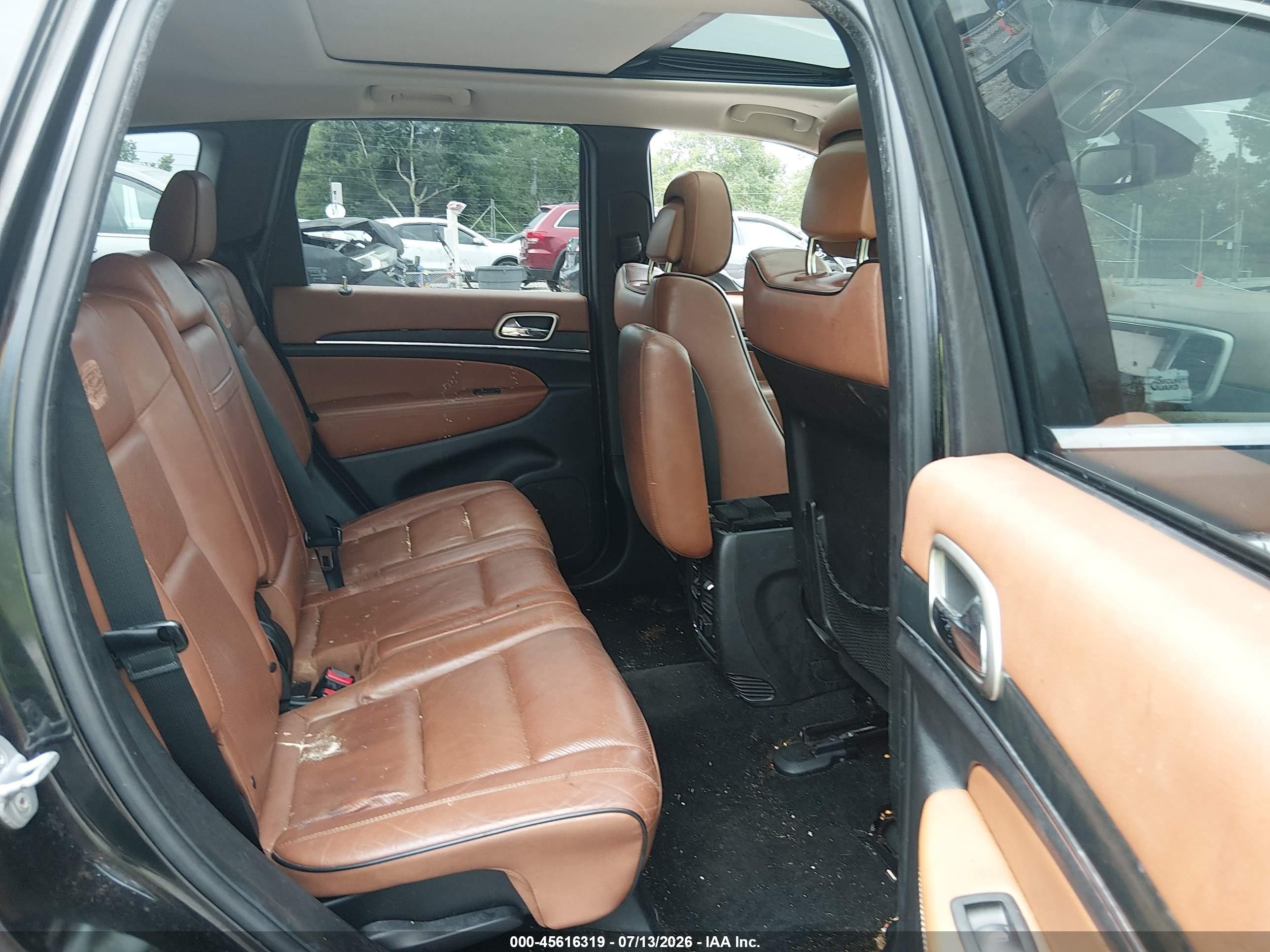 2013 Jeep Grand Cherokee Overland Summit Black vin: 1C4RJFCT4DC630377
