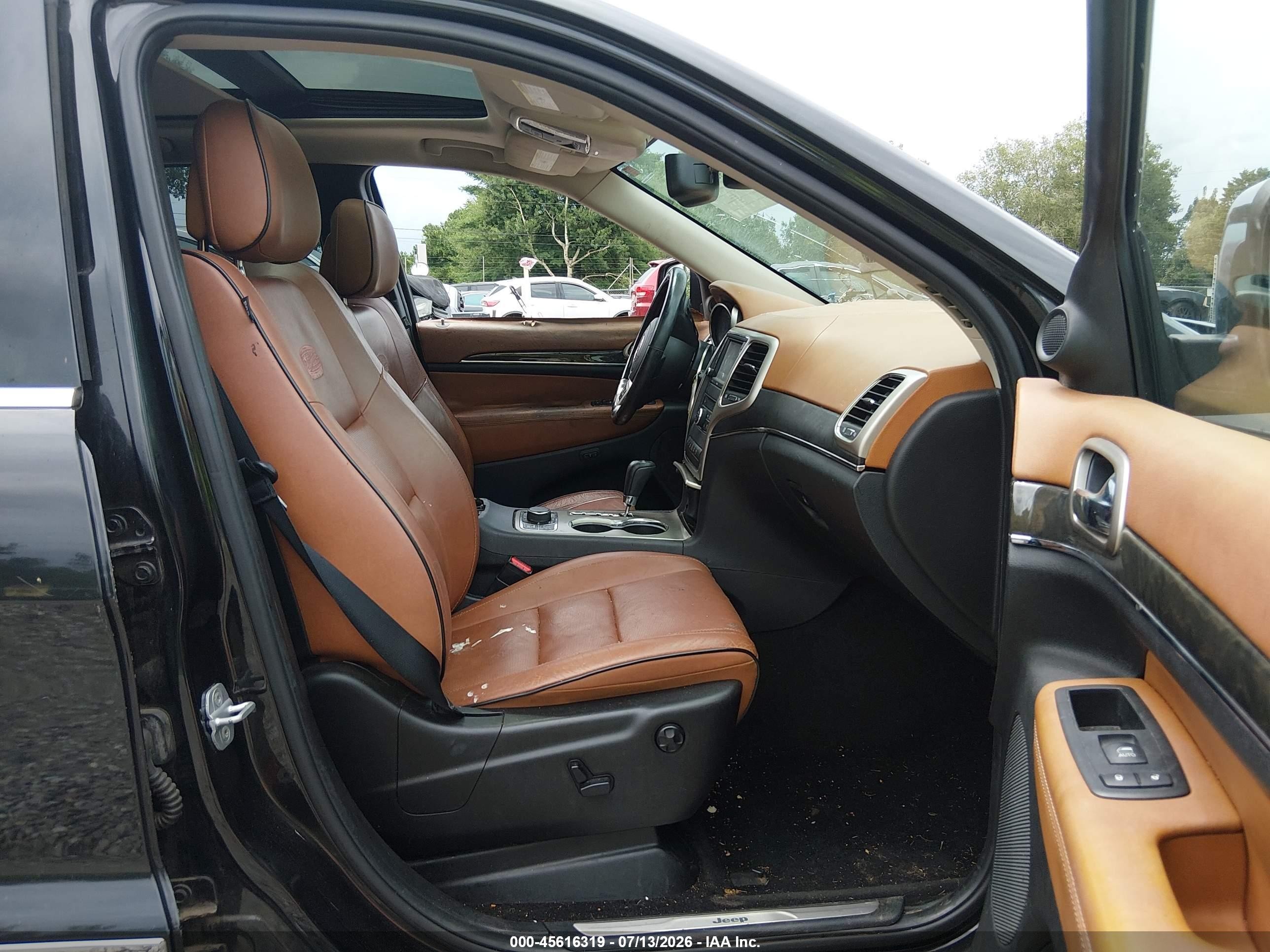 2013 Jeep Grand Cherokee Overland Summit Black vin: 1C4RJFCT4DC630377