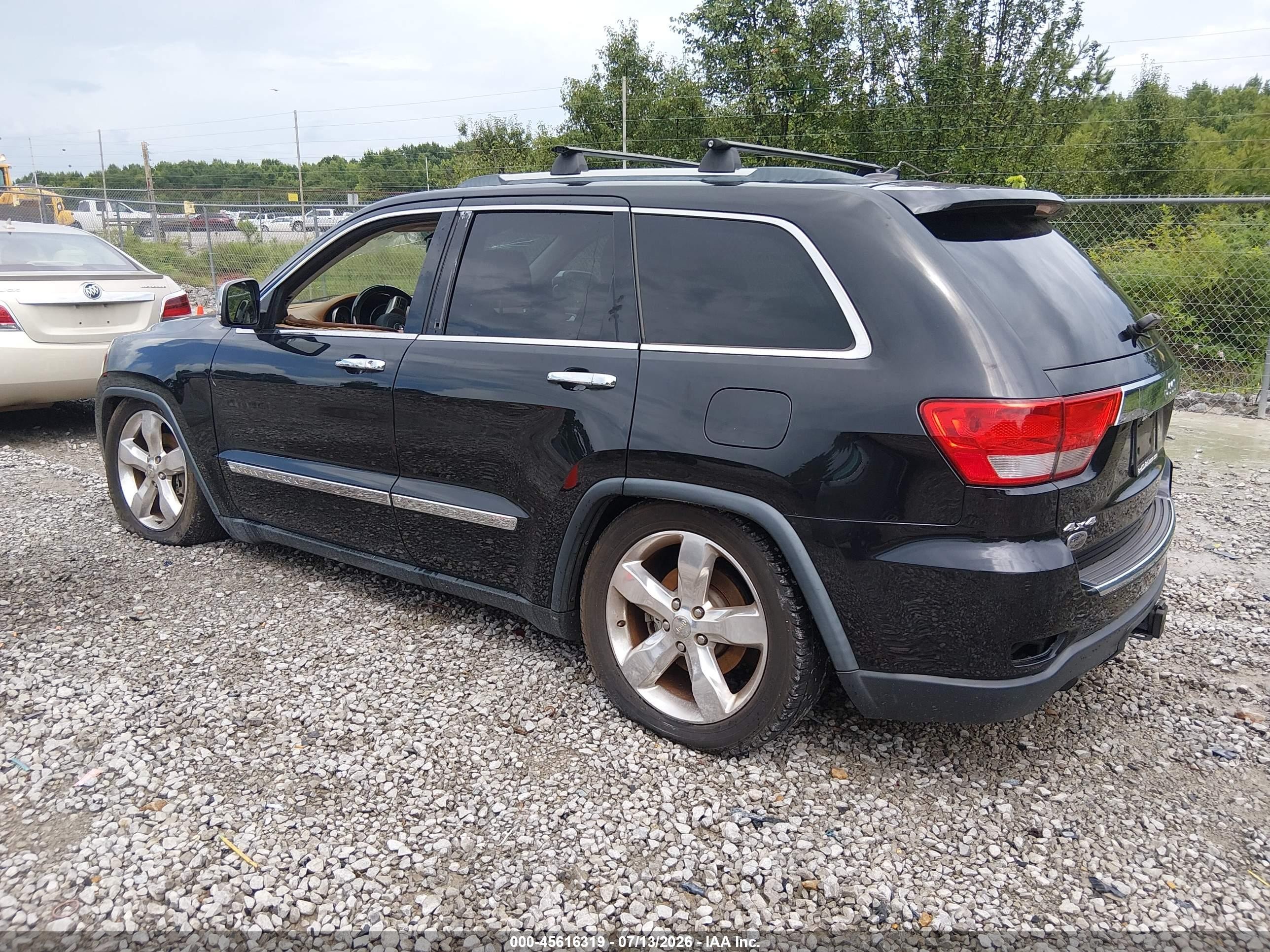 2013 Jeep Grand Cherokee Overland Summit Black vin: 1C4RJFCT4DC630377