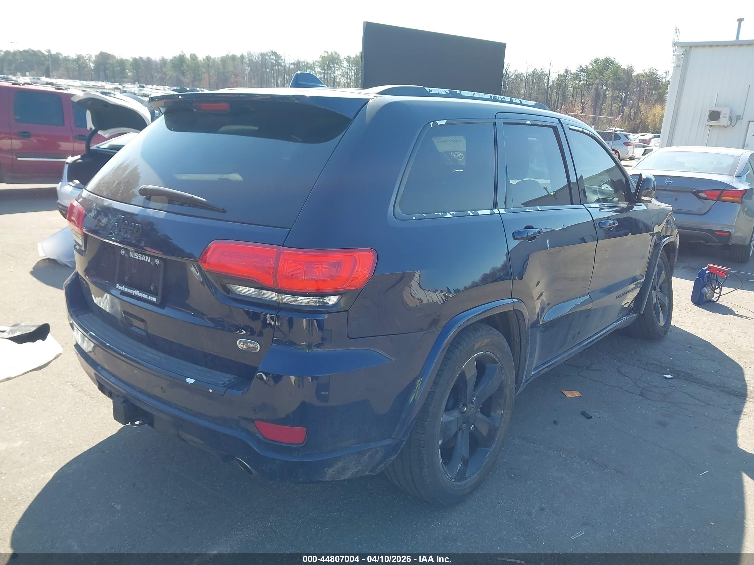 2014 Jeep Grand Cherokee Overland Синий vin: 1C4RJFCT4EC105059