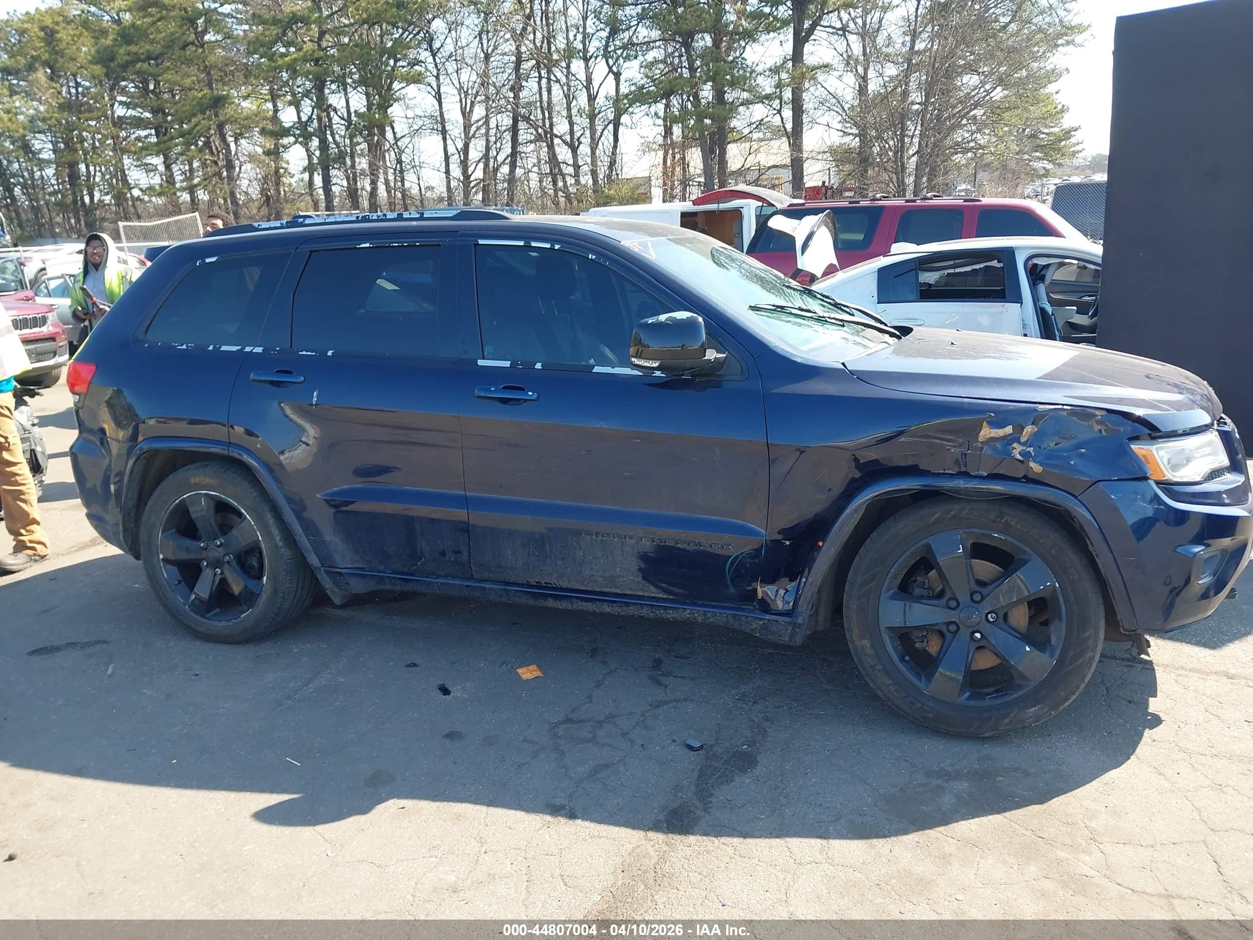 2014 Jeep Grand Cherokee Overland Синий vin: 1C4RJFCT4EC105059