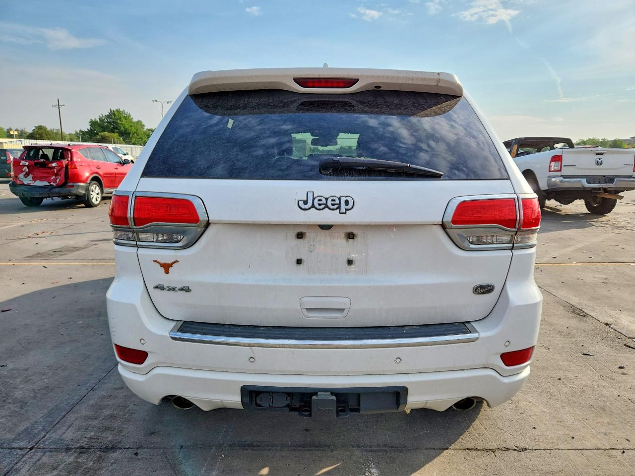 2014 Jeep Grand Cherokee Overland White vin: 1C4RJFCT4EC105515