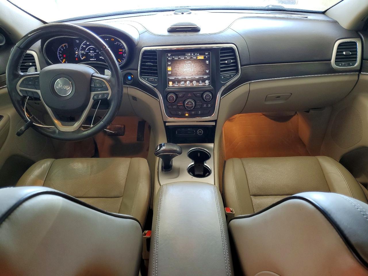 2014 Jeep Grand Cherokee Overland Black vin: 1C4RJFCT4EC105613