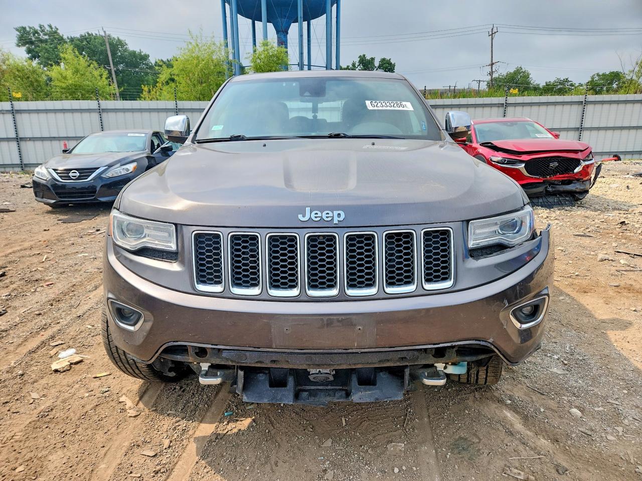 2014 Jeep Grand Cherokee Overland Gray vin: 1C4RJFCT4EC183535