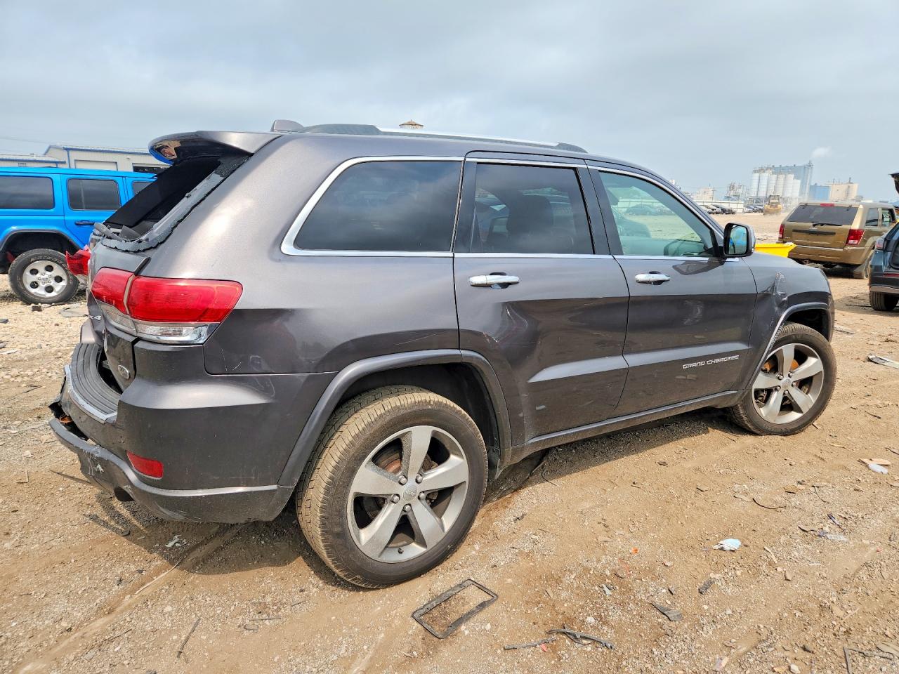 2014 Jeep Grand Cherokee Overland Gray vin: 1C4RJFCT4EC183535