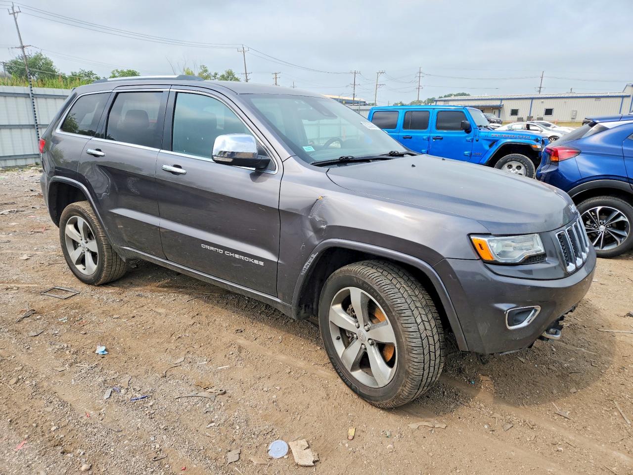 2014 Jeep Grand Cherokee Overland Gray vin: 1C4RJFCT4EC183535