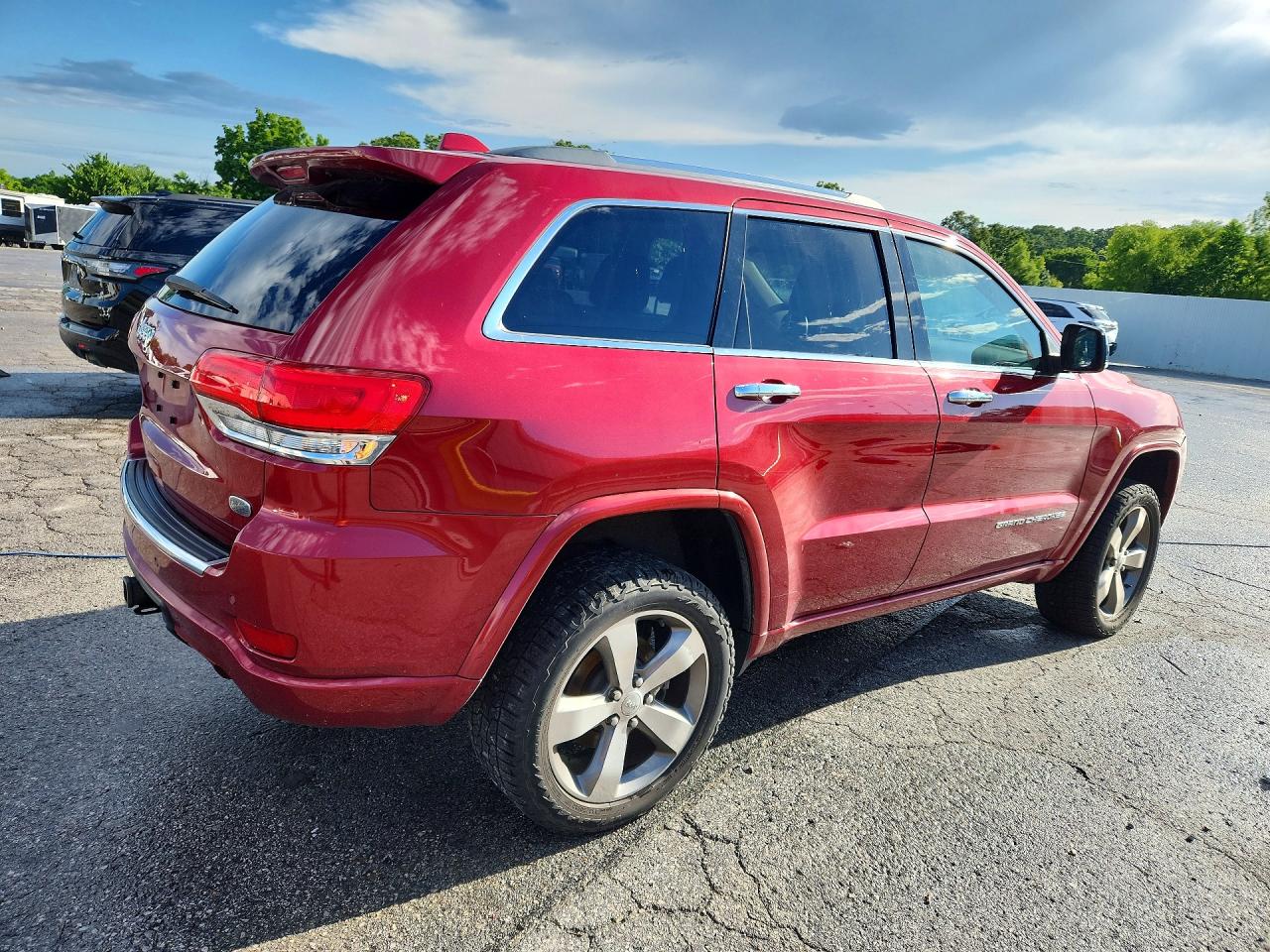 2014 Jeep Grand Cherokee Overland Burgundy vin: 1C4RJFCT4EC186709