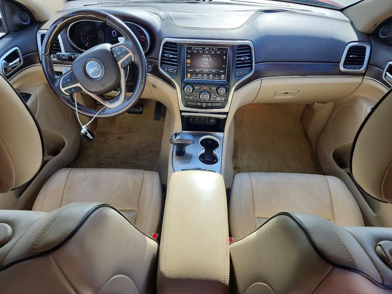 2014 Jeep Grand Cherokee Overland Burgundy vin: 1C4RJFCT4EC186709