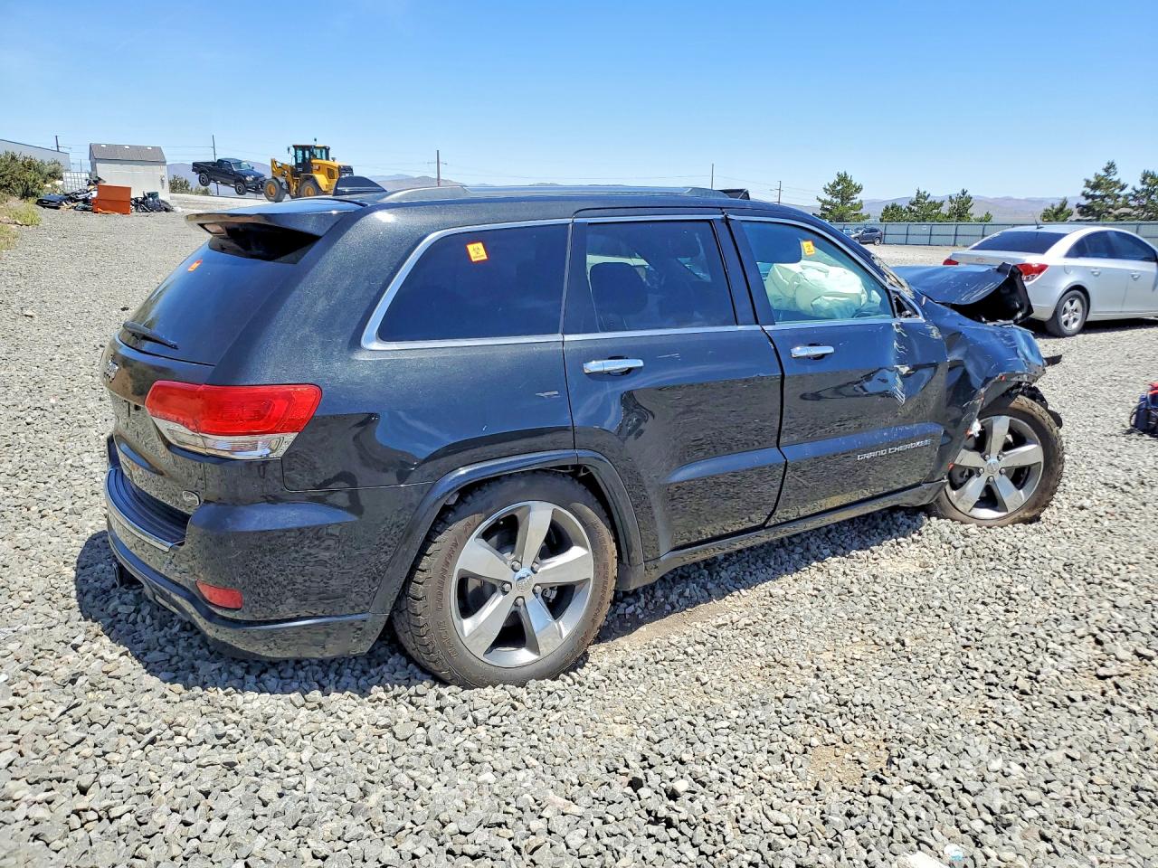 2014 Jeep Grand Cherokee Overland Black vin: 1C4RJFCT4EC446784