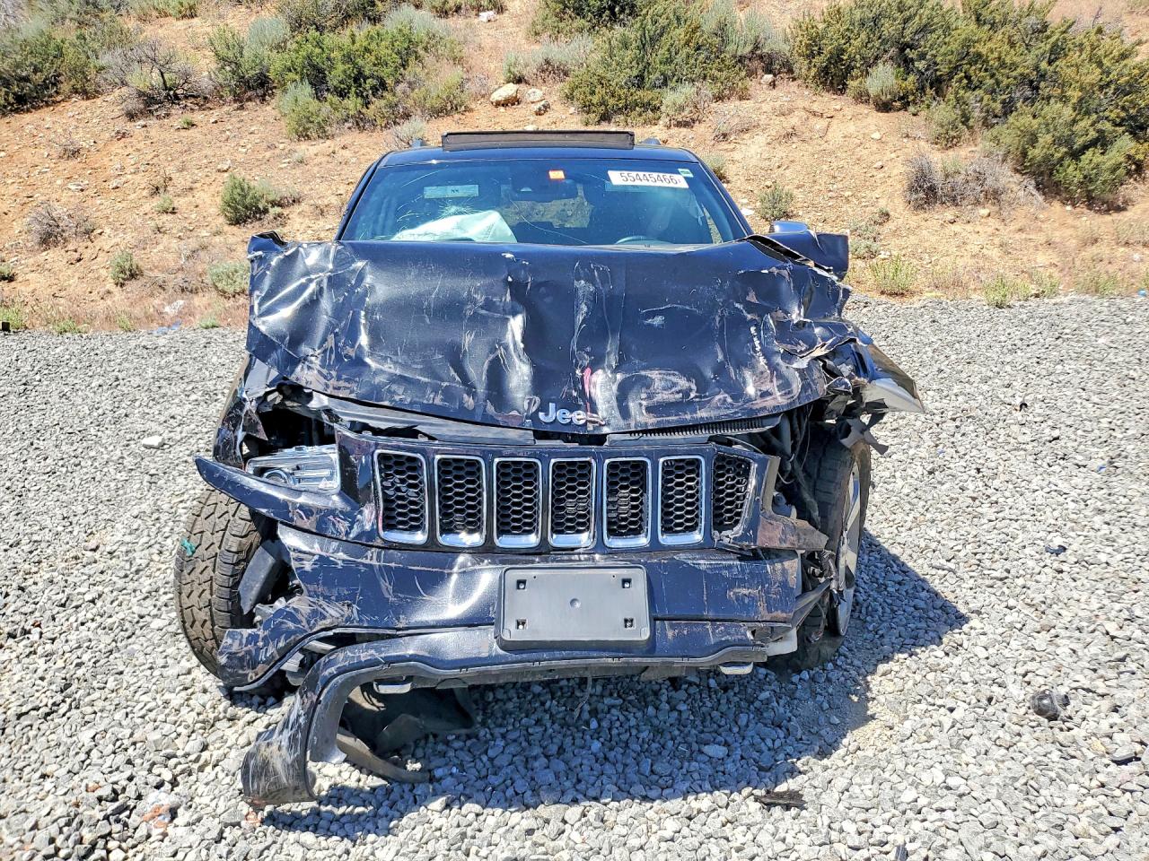 2014 Jeep Grand Cherokee Overland Black vin: 1C4RJFCT4EC446784