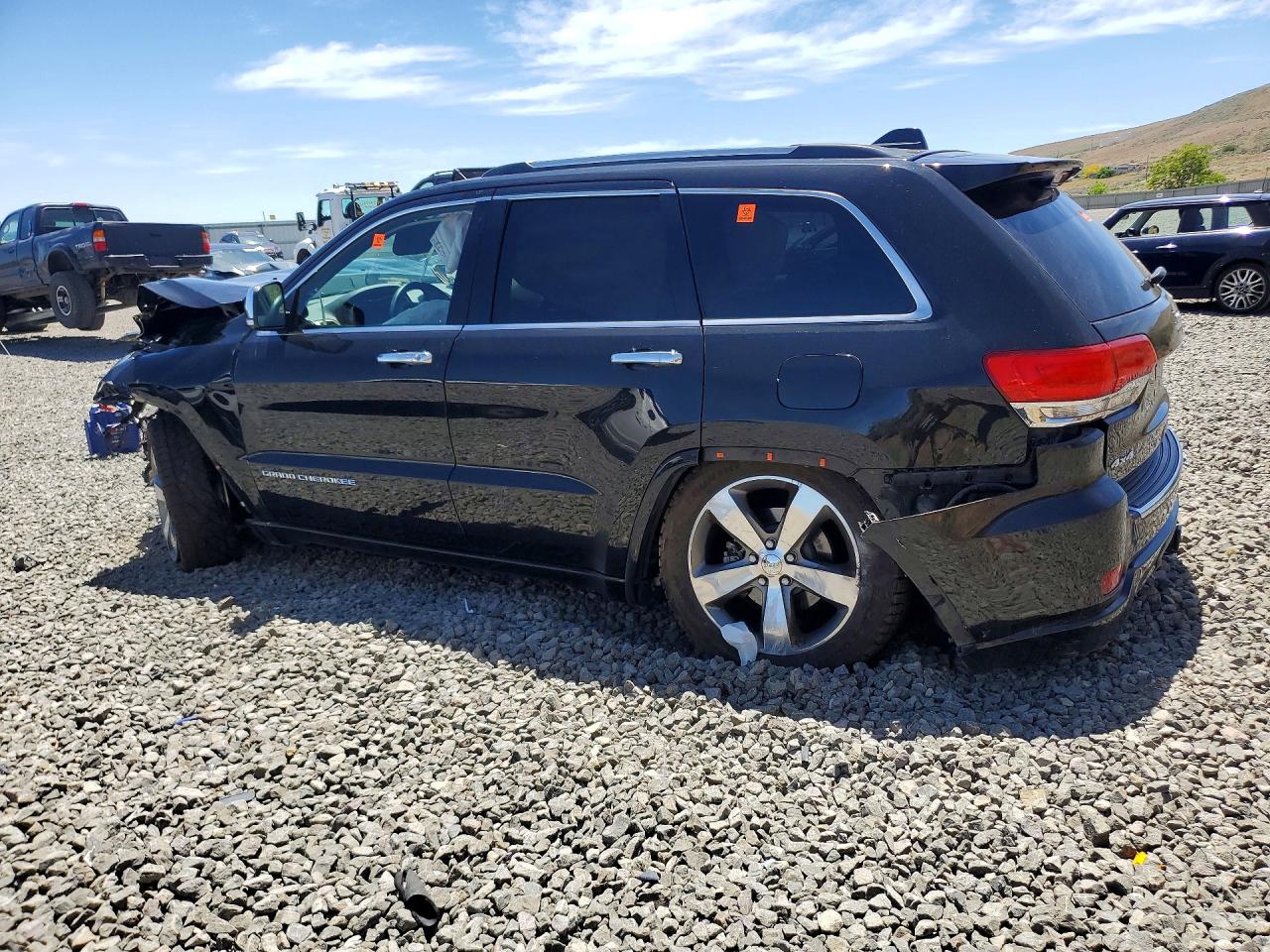 2014 Jeep Grand Cherokee Overland Black vin: 1C4RJFCT4EC446784