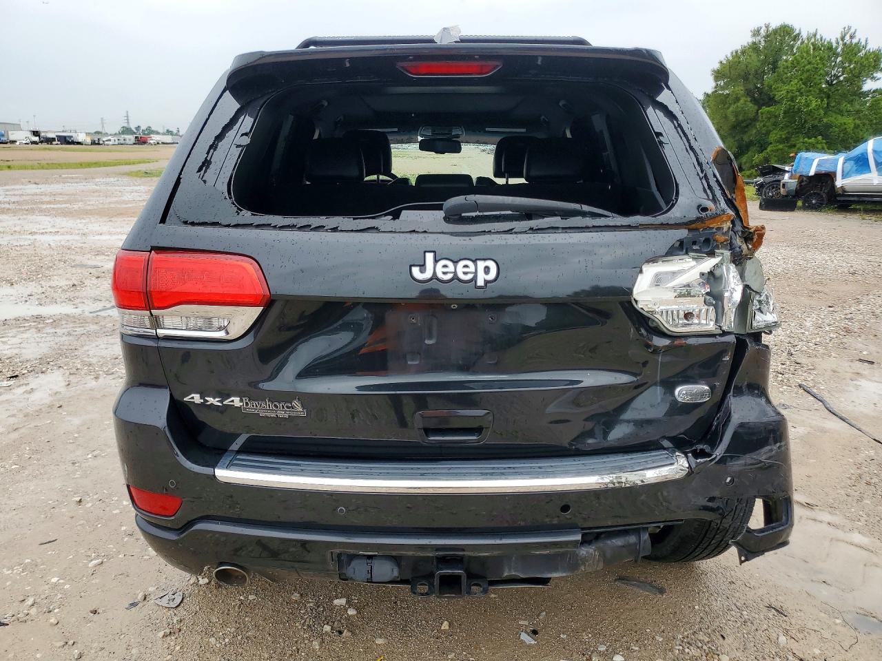 2015 Jeep Grand Cherokee Overland Black vin: 1C4RJFCT4FC212050