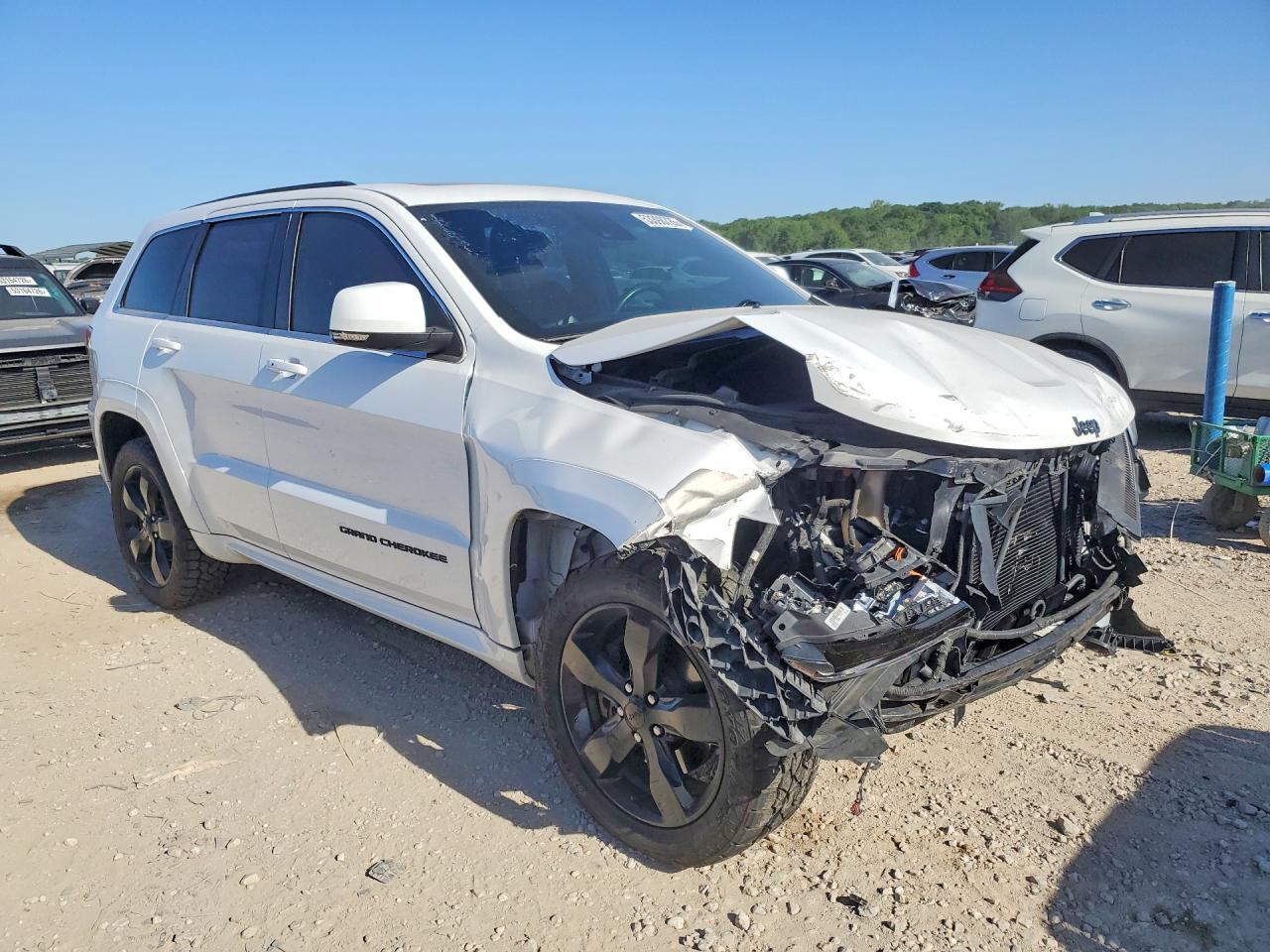 2015 Jeep Grand Cherokee Overland White vin: 1C4RJFCT4FC234453
