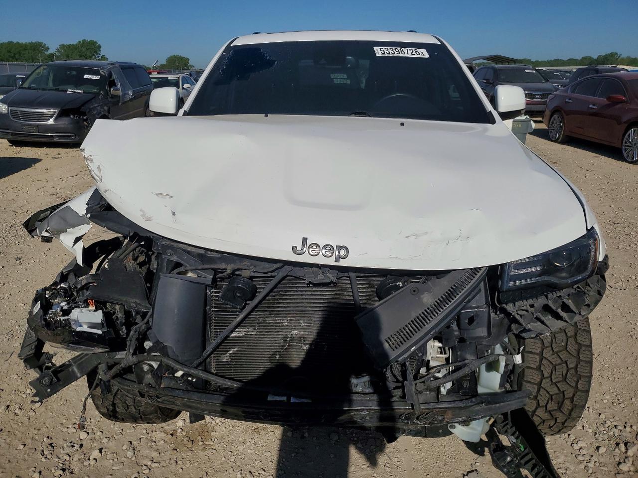 2015 Jeep Grand Cherokee Overland White vin: 1C4RJFCT4FC234453