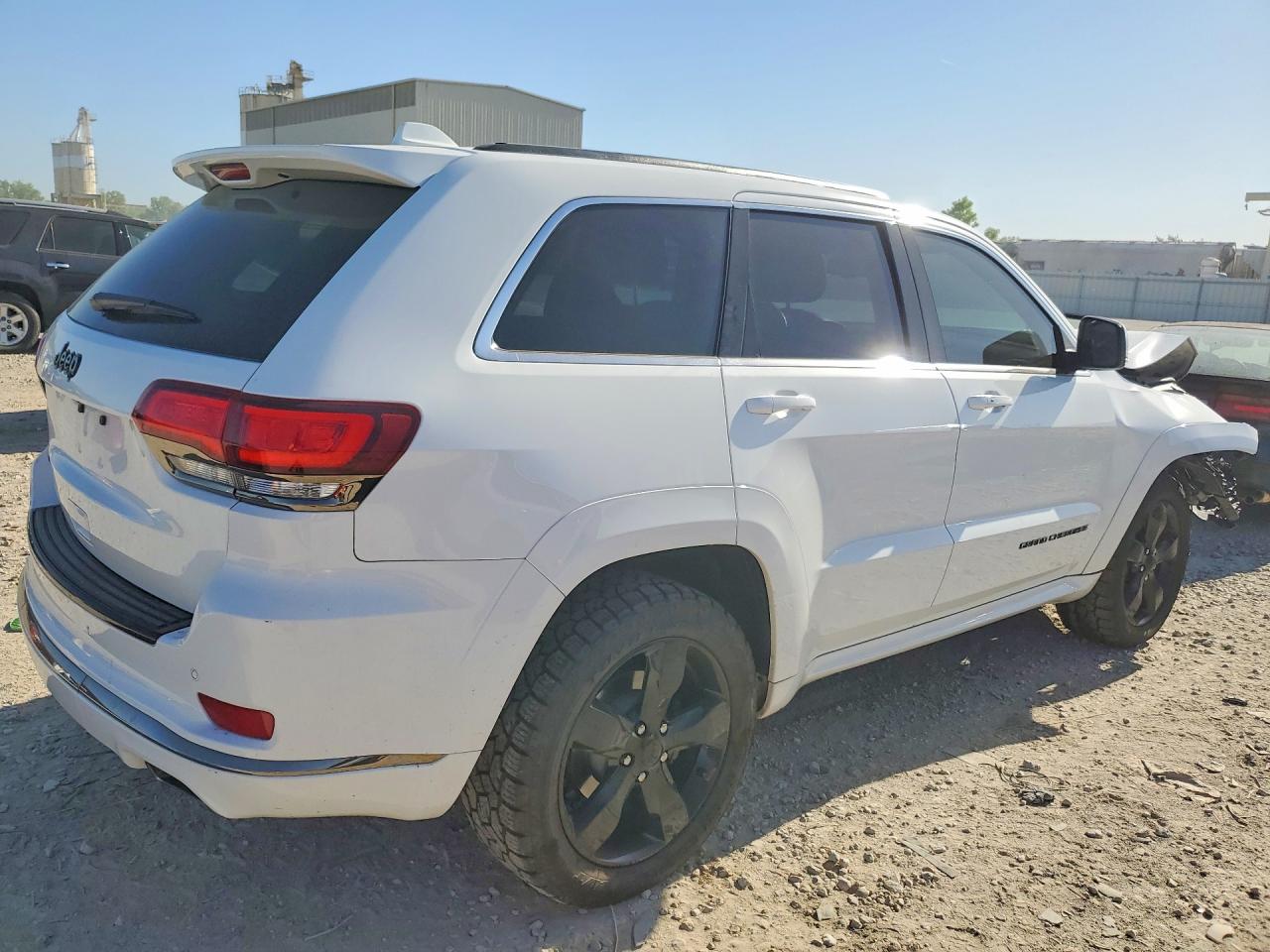 2015 Jeep Grand Cherokee Overland White vin: 1C4RJFCT4FC234453