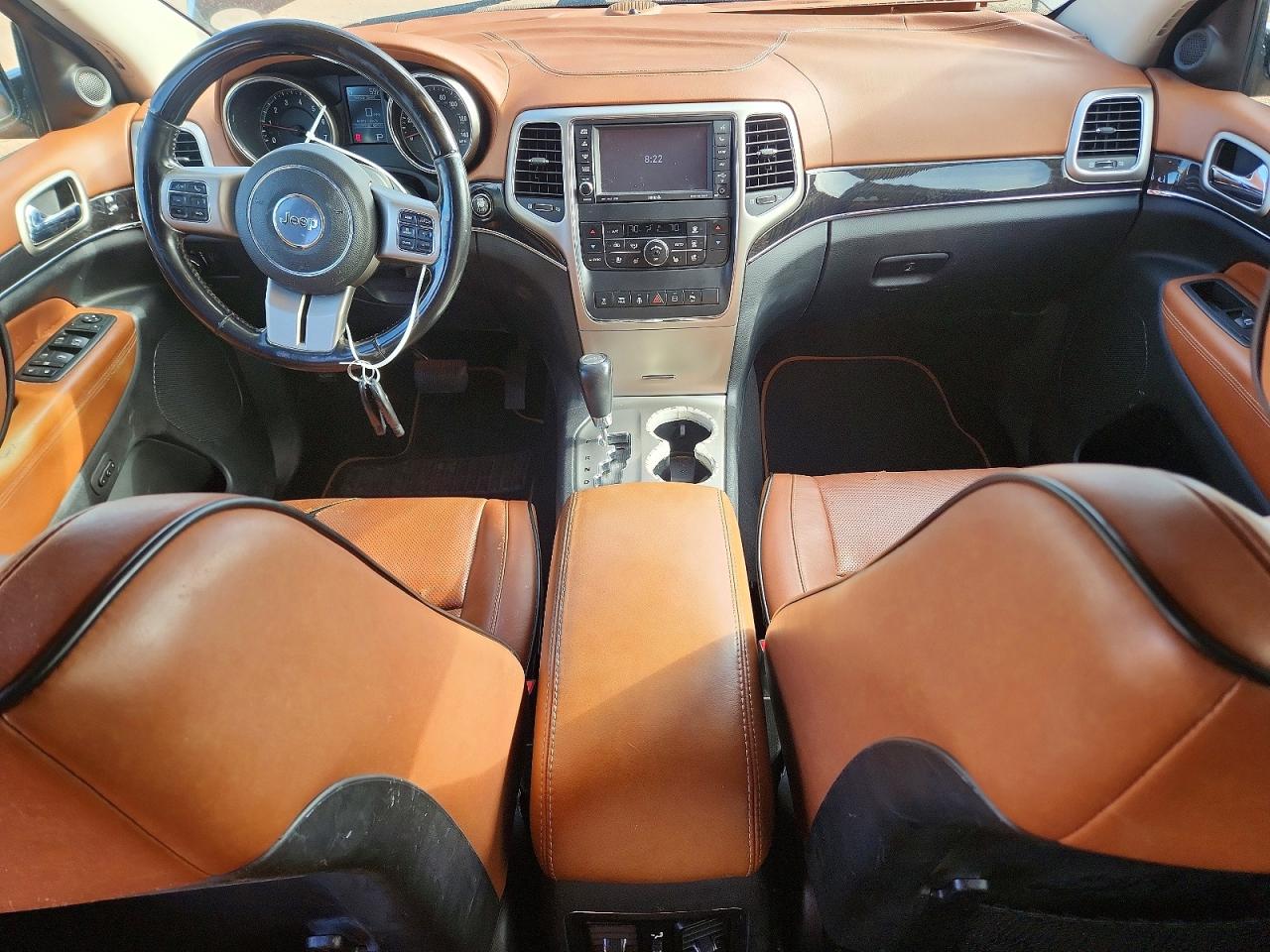 2012 Jeep Grand Cherokee Overland Коричневый vin: 1C4RJFCT5CC204096