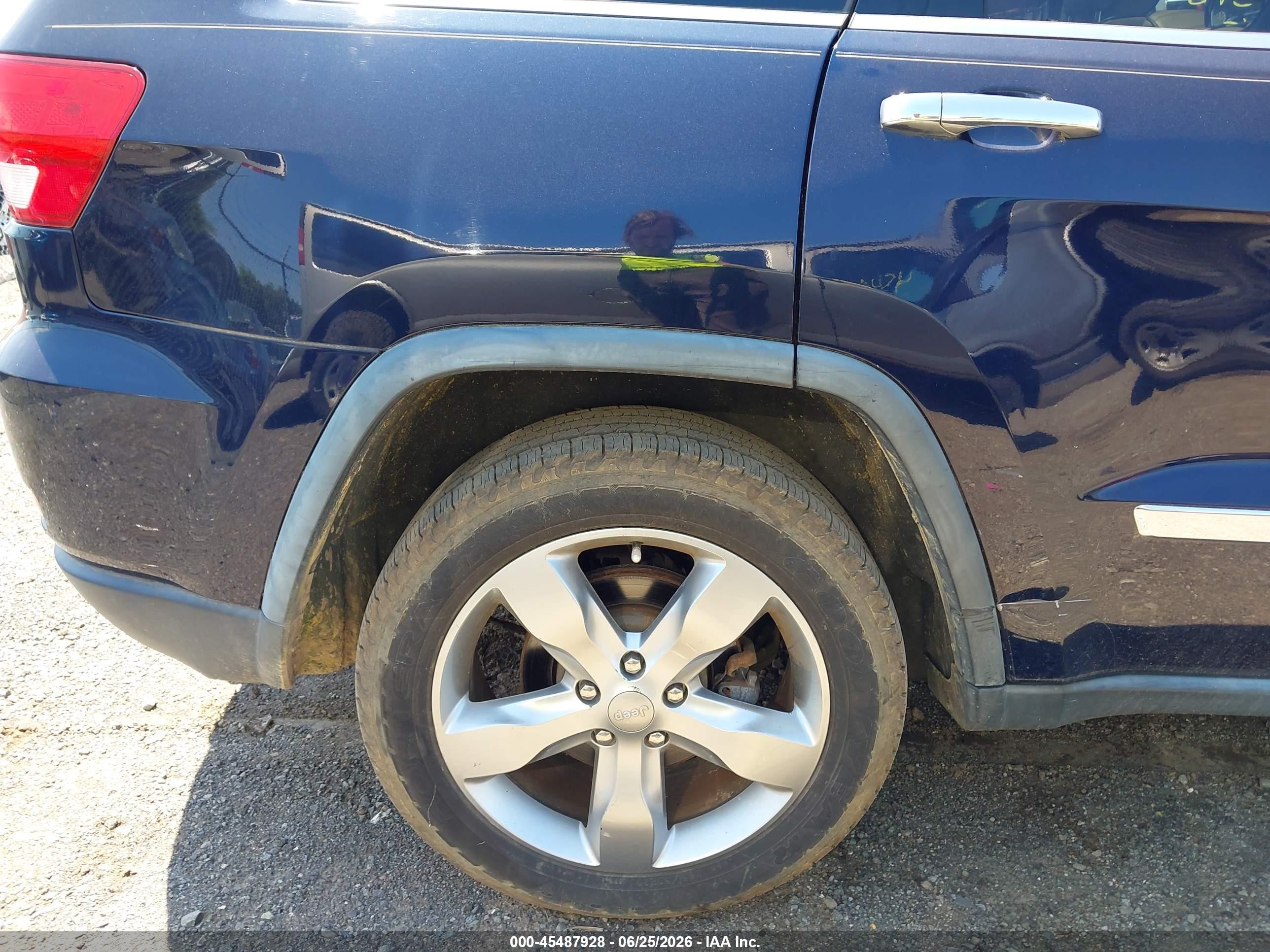 2012 Jeep Grand Cherokee Overland Blue vin: 1C4RJFCT5CC226941