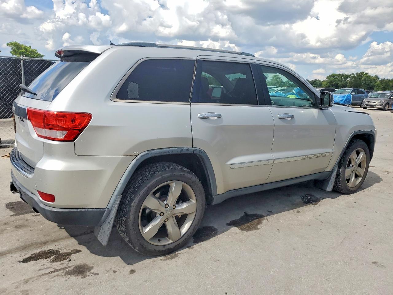 2012 Jeep Grand Cherokee Overland Gray vin: 1C4RJFCT5CC332953