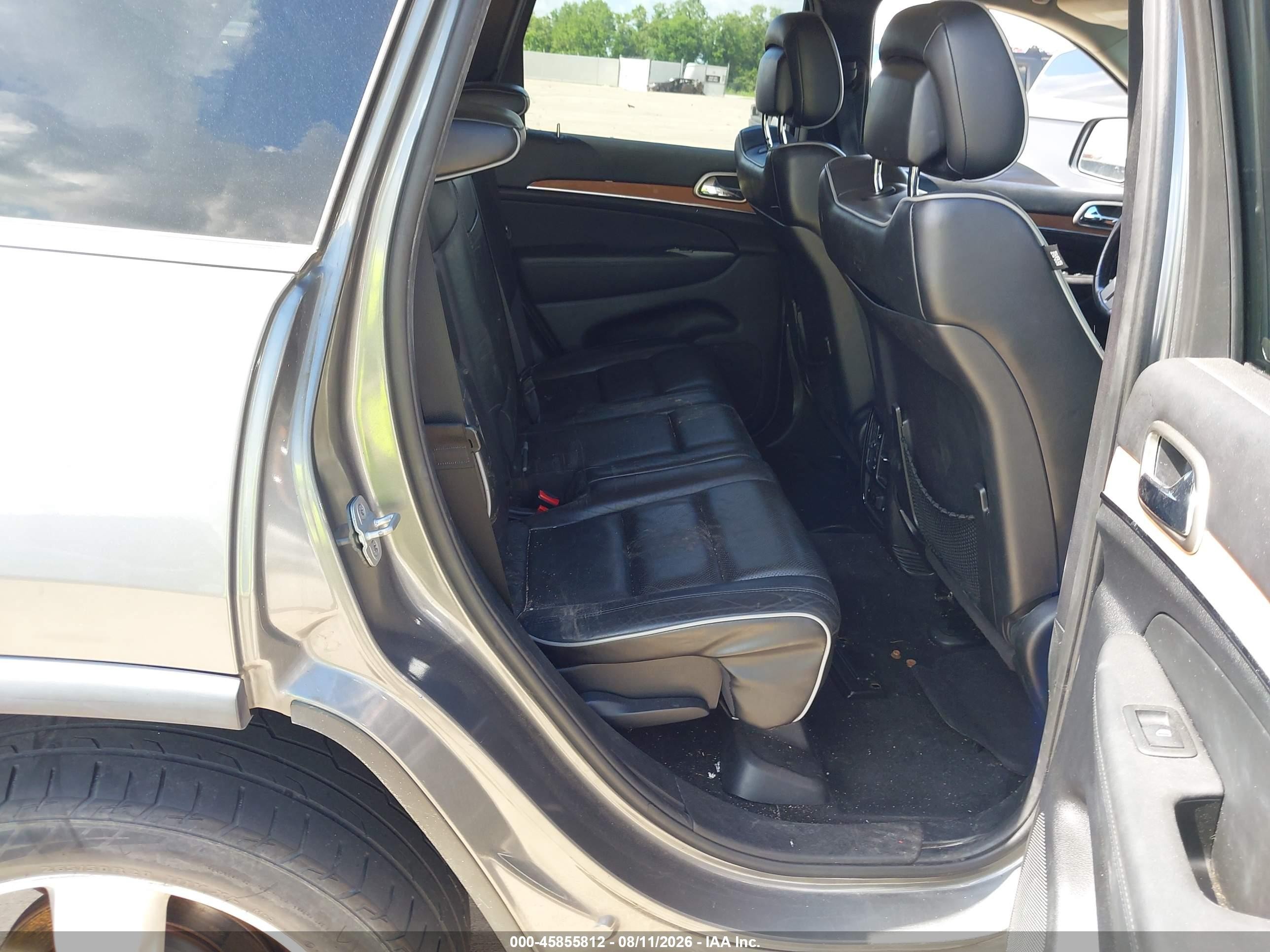 2013 Jeep Grand Cherokee Overland Gray vin: 1C4RJFCT5DC522303