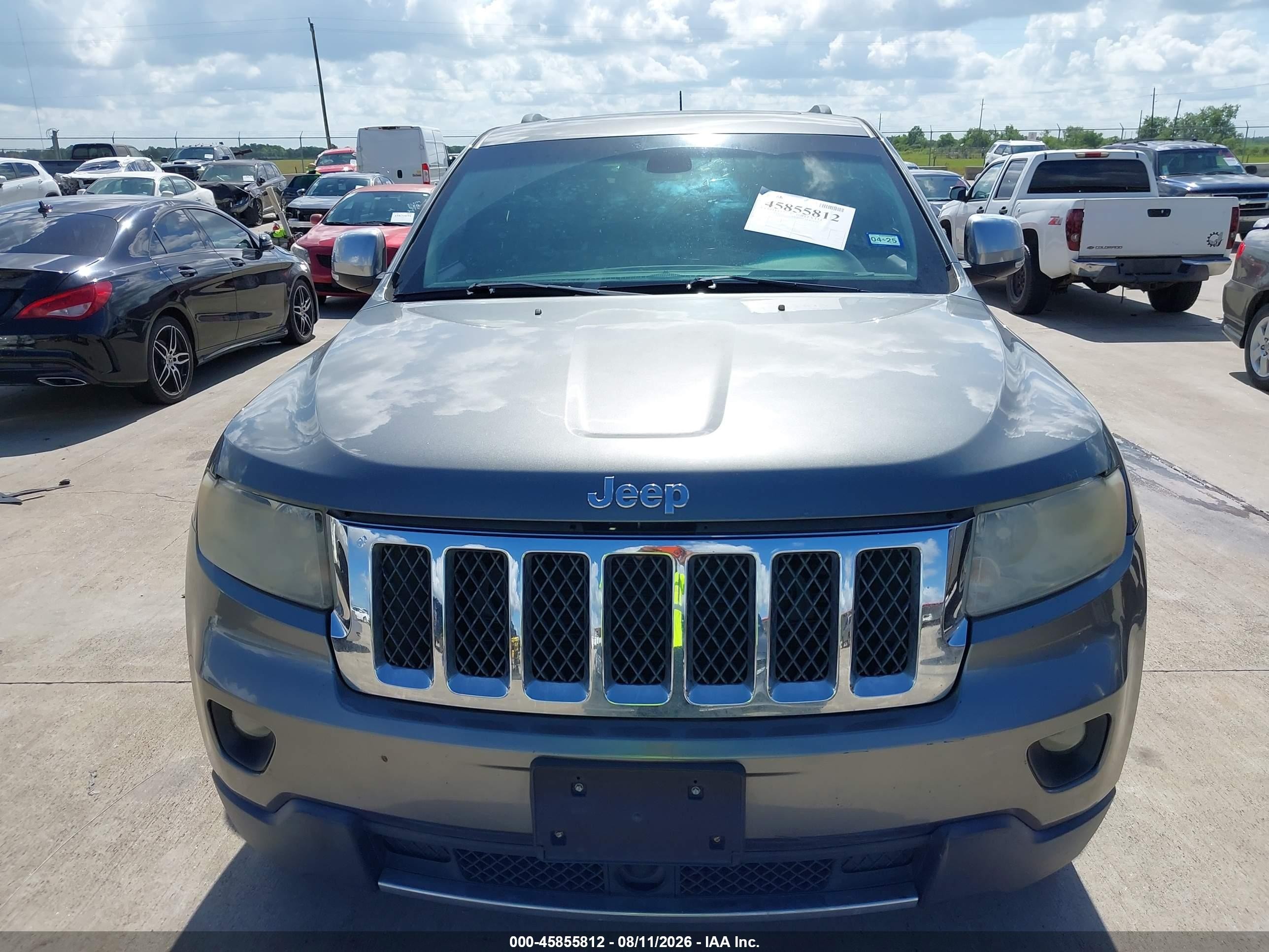 2013 Jeep Grand Cherokee Overland Gray vin: 1C4RJFCT5DC522303