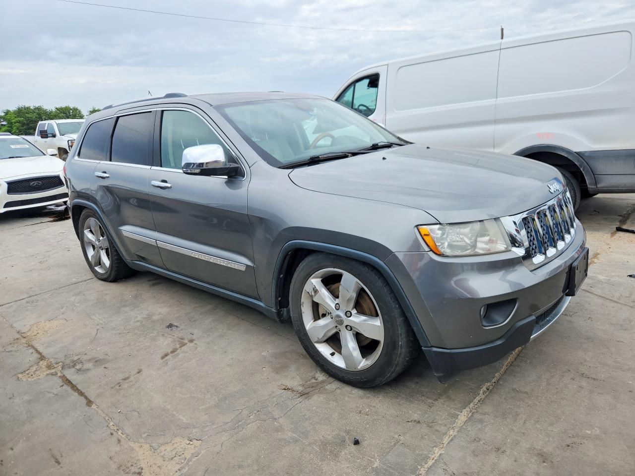 2013 Jeep Grand Cherokee Overland Gray vin: 1C4RJFCT5DC523855
