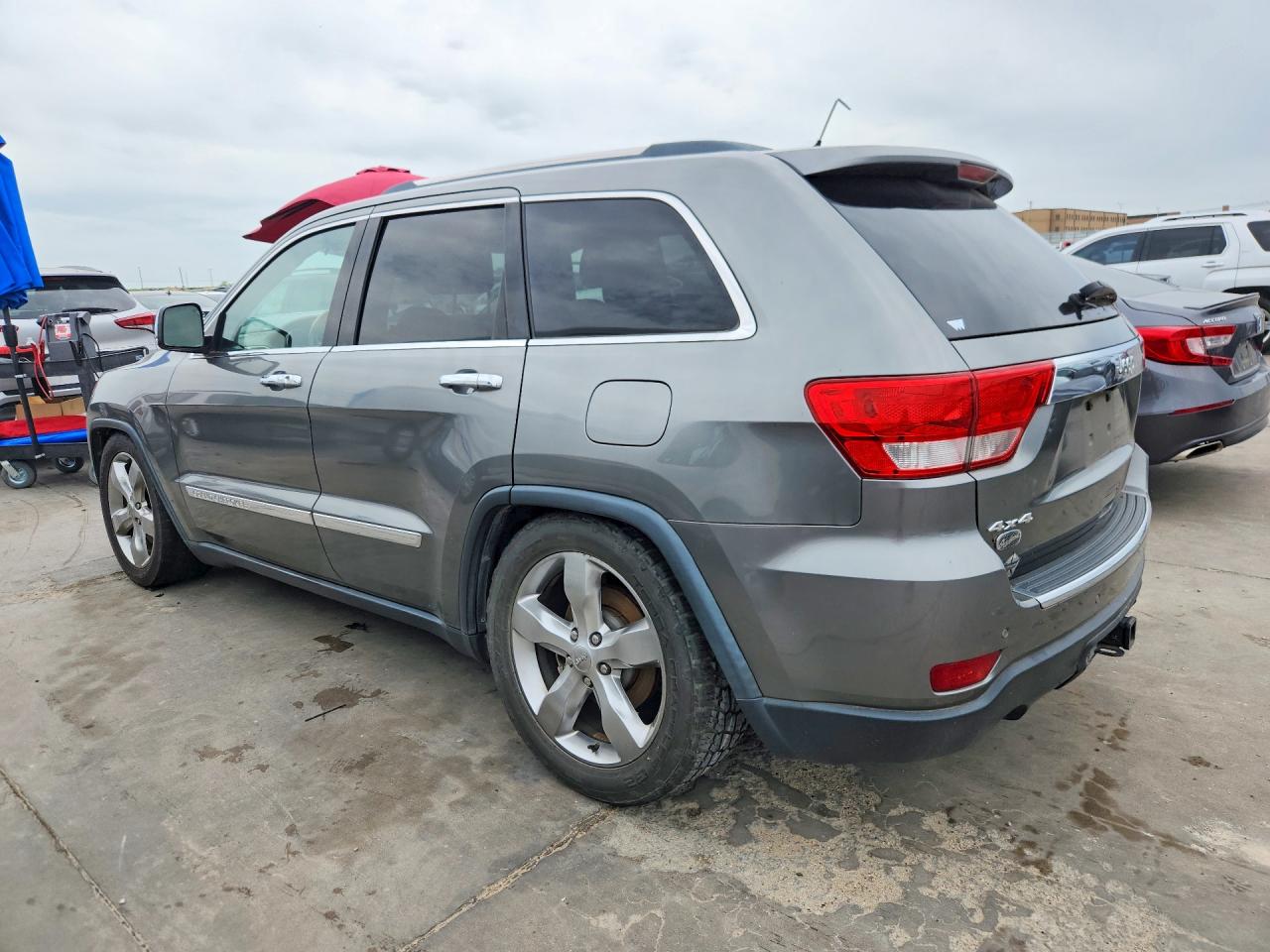 2013 Jeep Grand Cherokee Overland Gray vin: 1C4RJFCT5DC523855