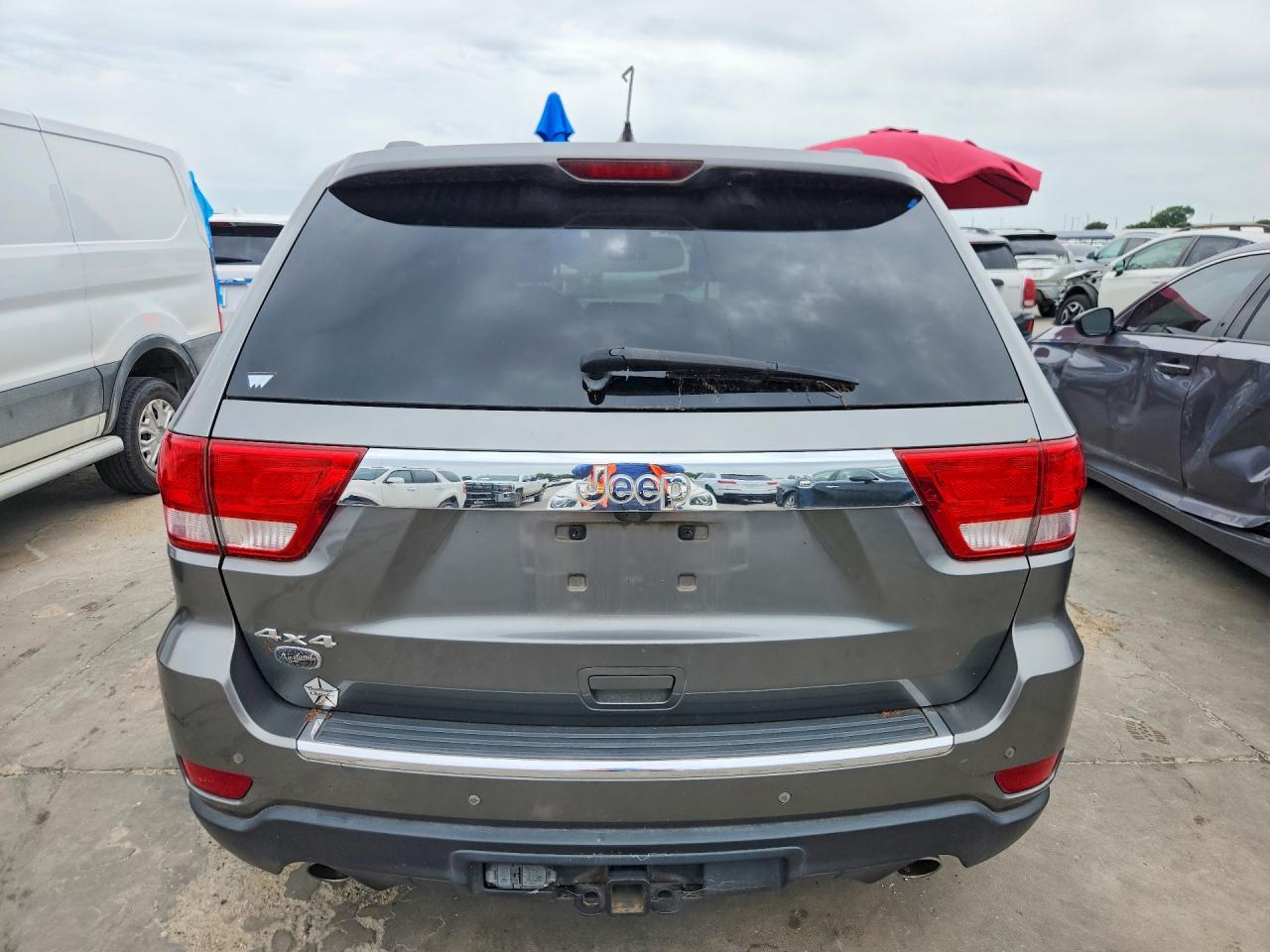 2013 Jeep Grand Cherokee Overland Gray vin: 1C4RJFCT5DC523855