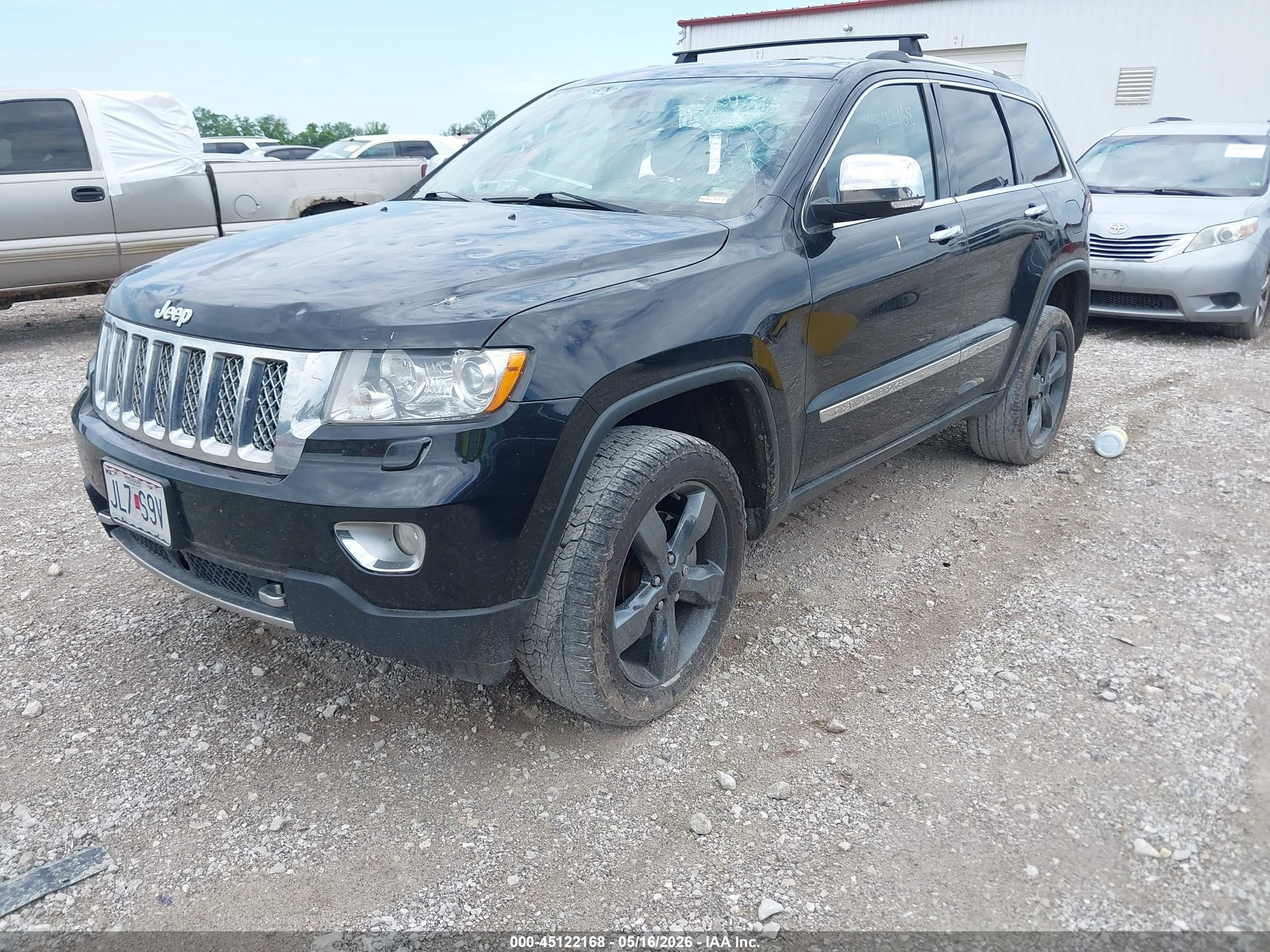 2013 Jeep Grand Cherokee Overland Summit Black vin: 1C4RJFCT5DC574899