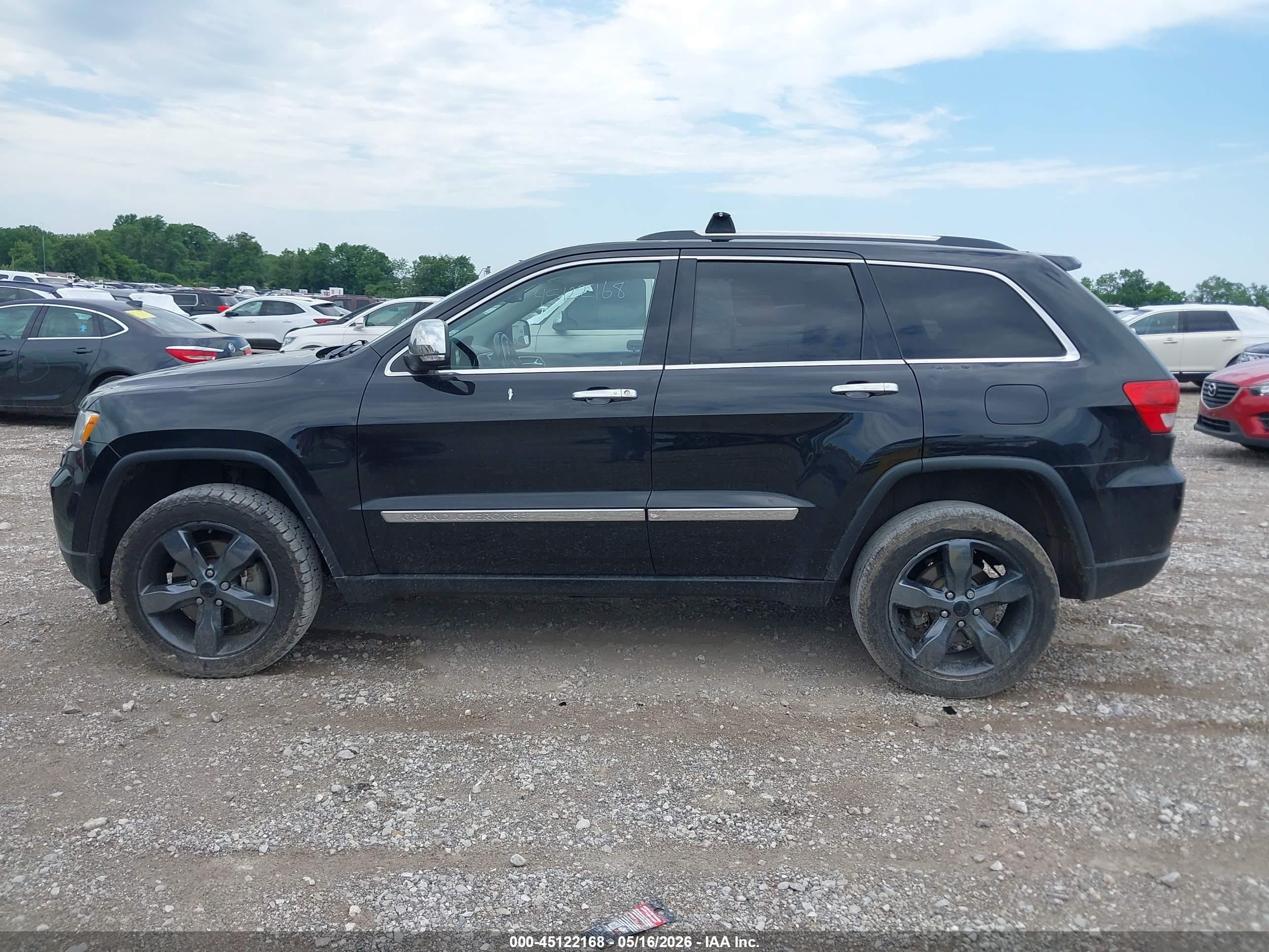 2013 Jeep Grand Cherokee Overland Summit Black vin: 1C4RJFCT5DC574899