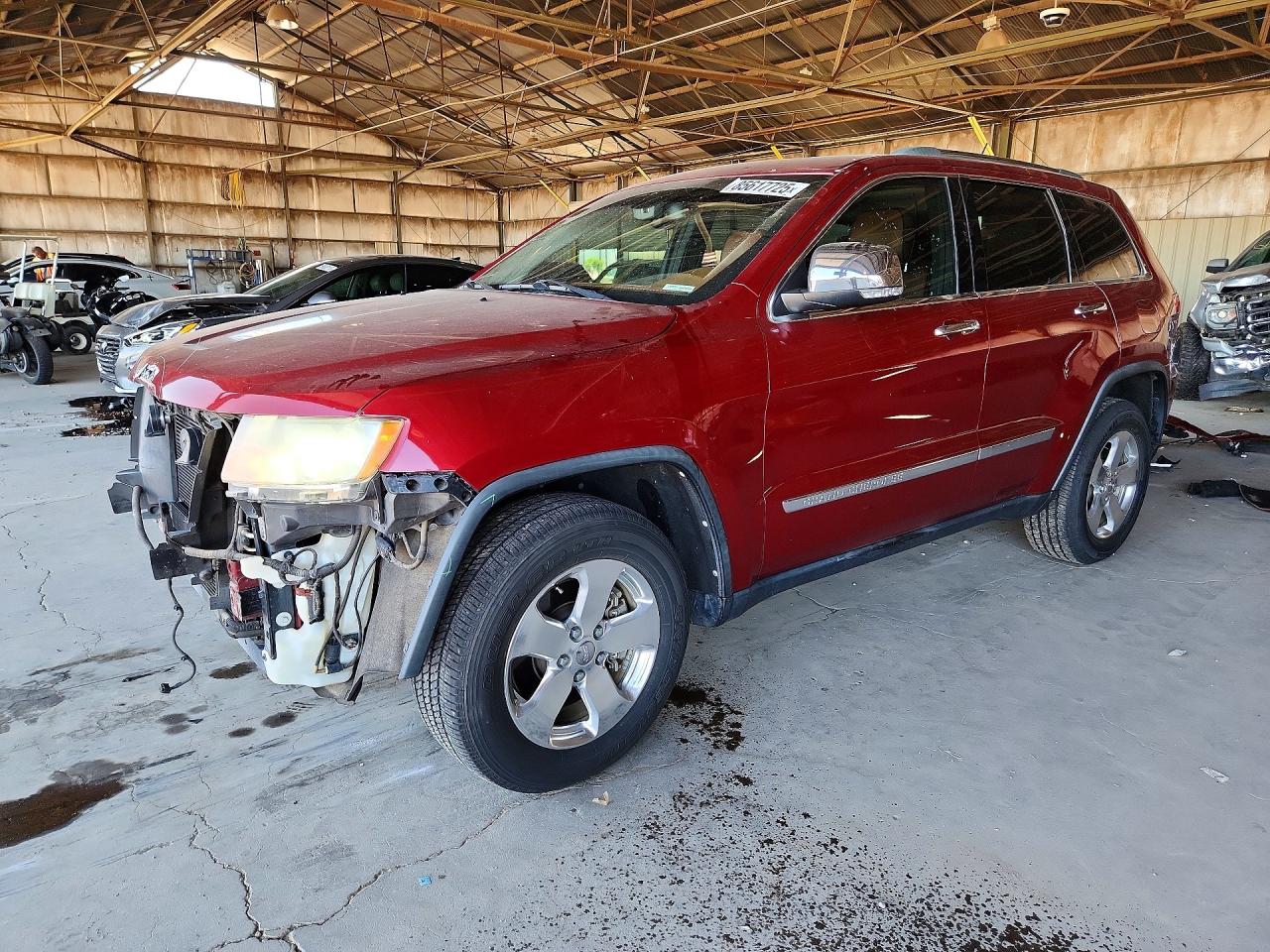 2013 Jeep Grand Cherokee Overland Бордовый vin: 1C4RJFCT5DC619906