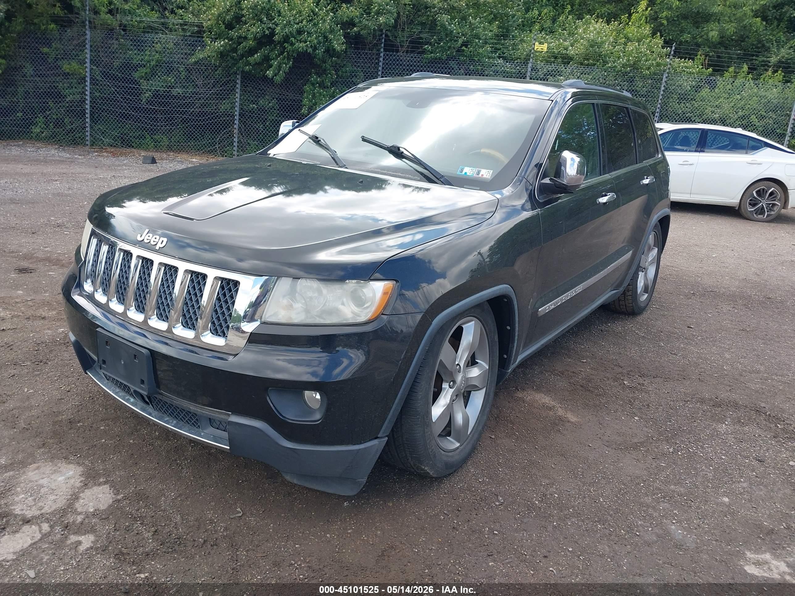2013 Jeep Grand Cherokee Overland Black vin: 1C4RJFCT5DC655627