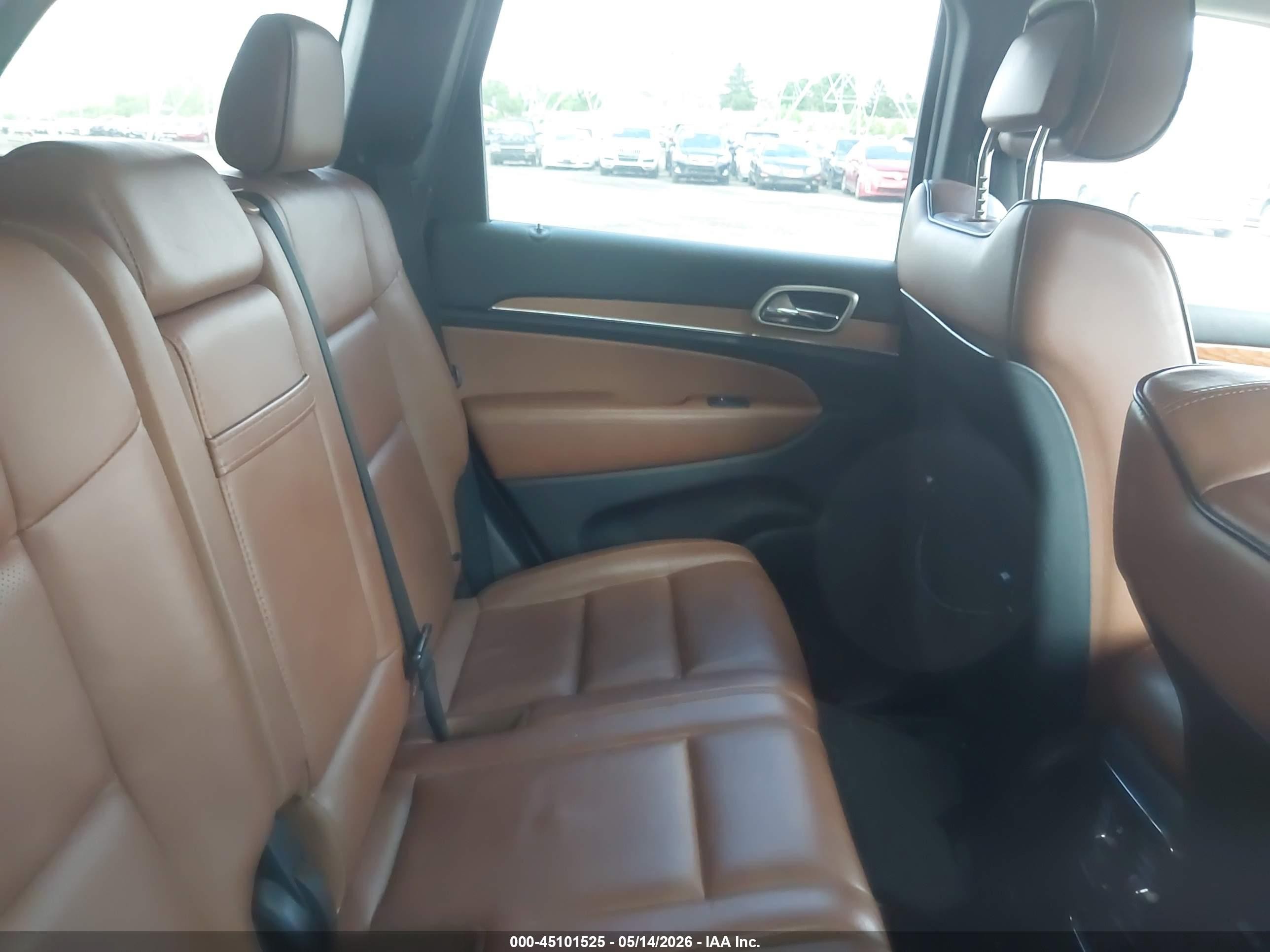 2013 Jeep Grand Cherokee Overland Black vin: 1C4RJFCT5DC655627