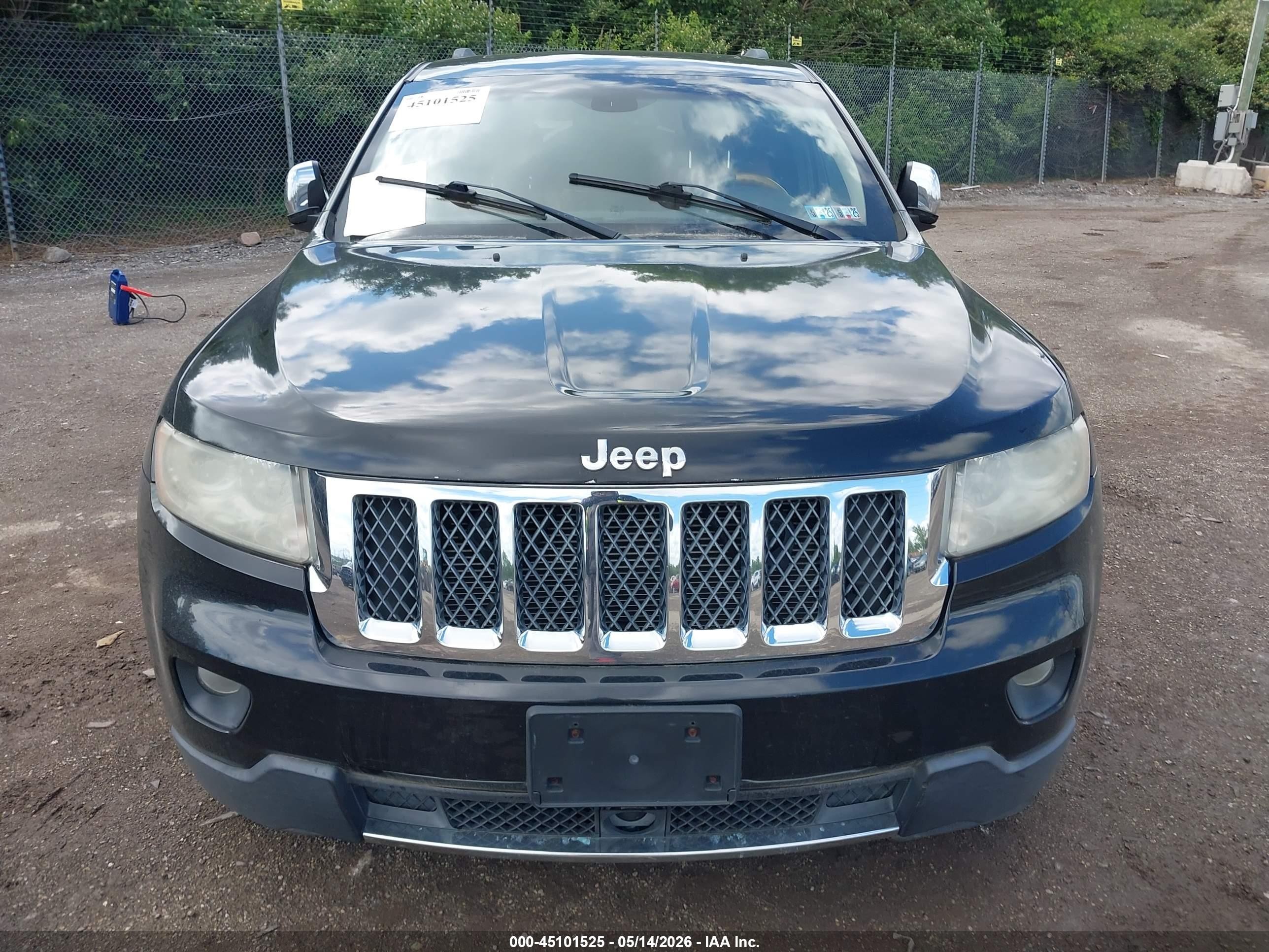 2013 Jeep Grand Cherokee Overland Black vin: 1C4RJFCT5DC655627