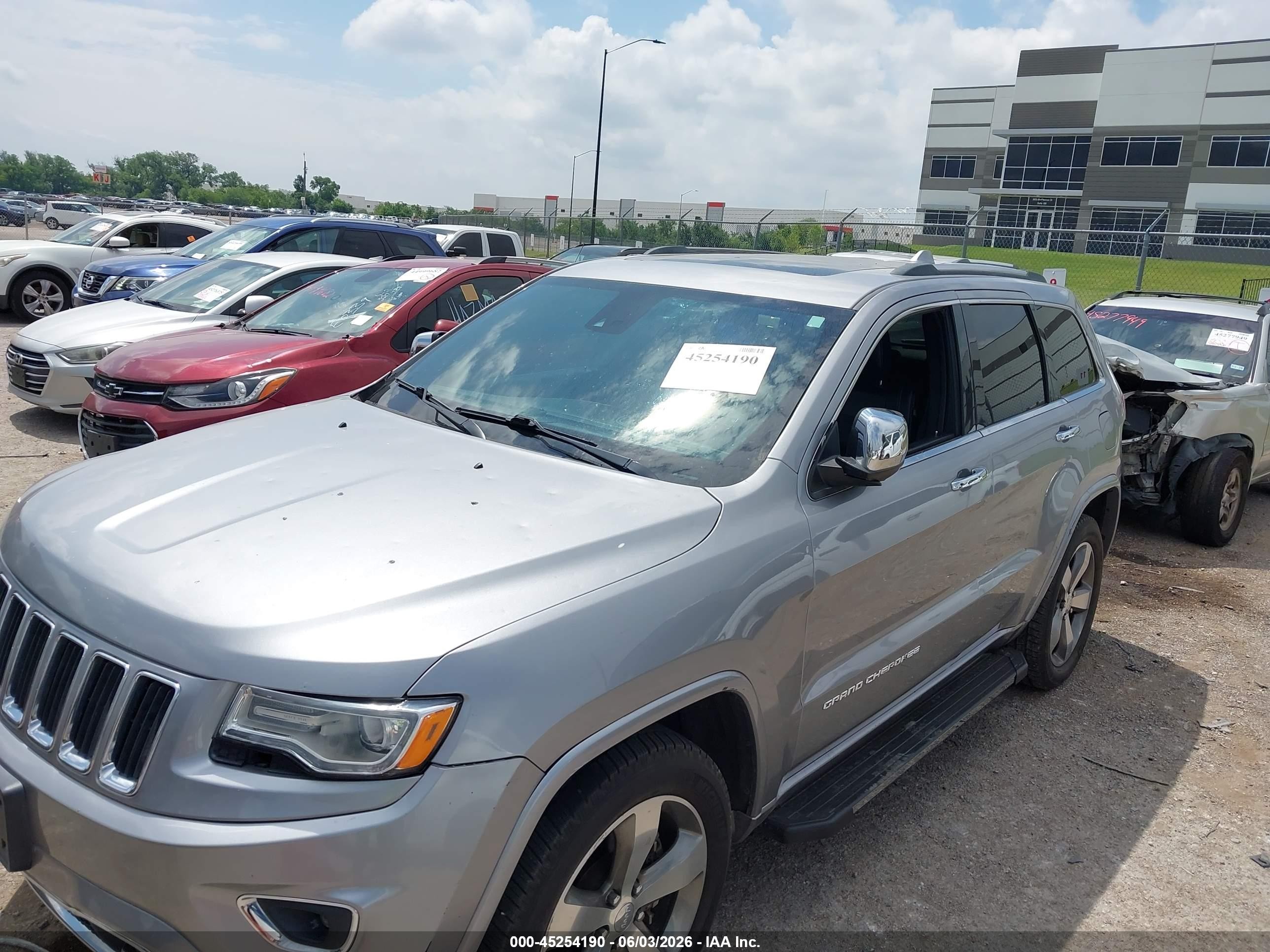 2014 Jeep Grand Cherokee Overland Gray vin: 1C4RJFCT5EC297625