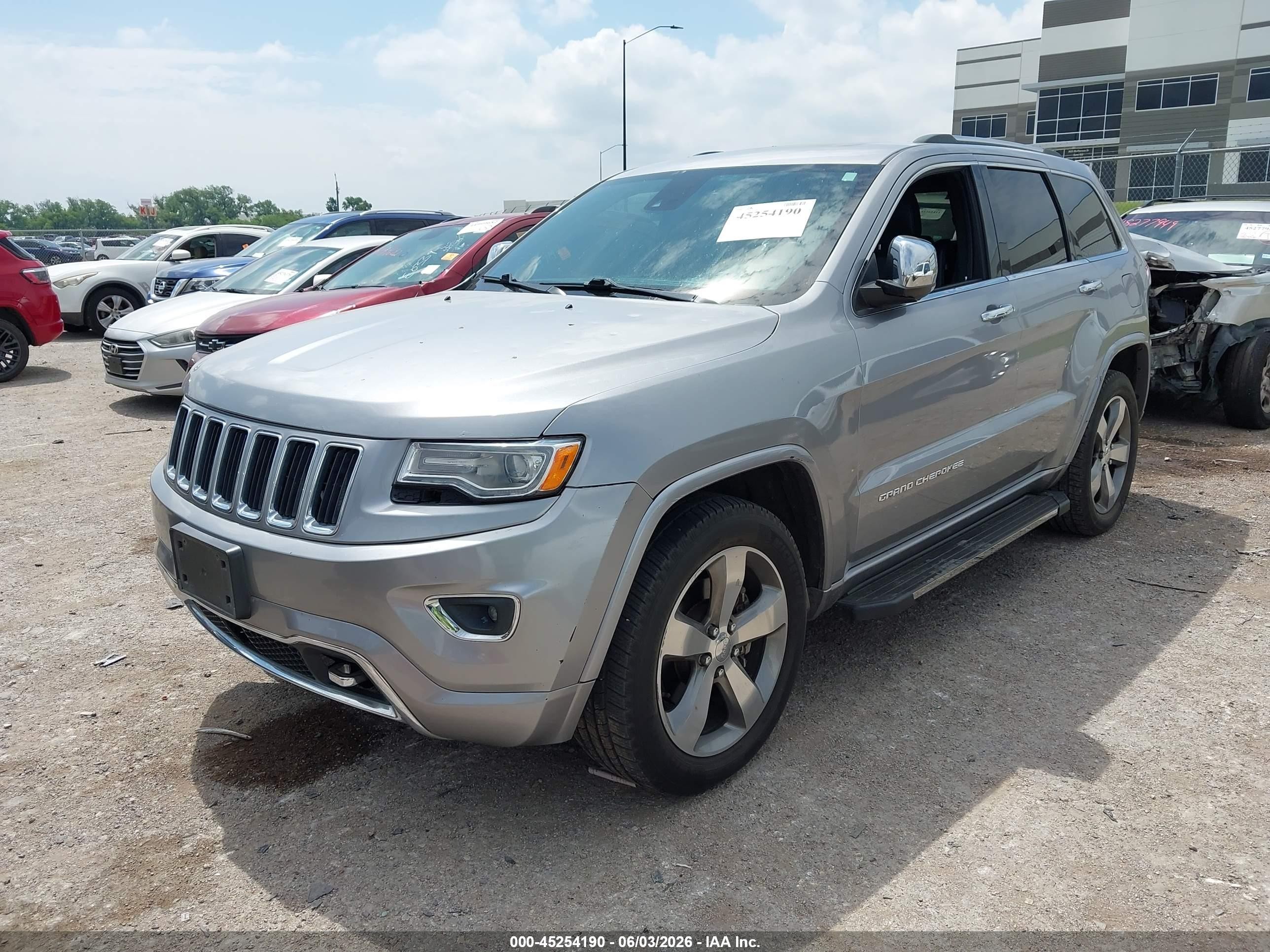 2014 Jeep Grand Cherokee Overland Gray vin: 1C4RJFCT5EC297625