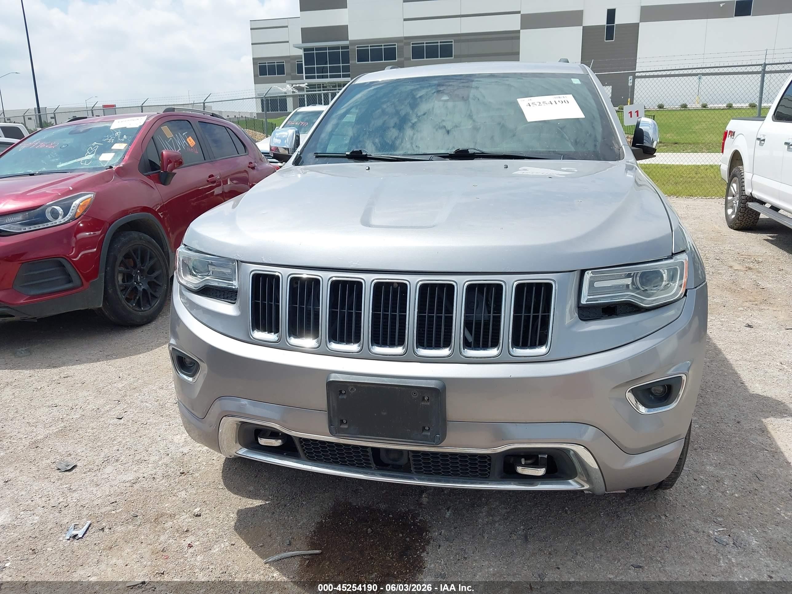 2014 Jeep Grand Cherokee Overland Gray vin: 1C4RJFCT5EC297625